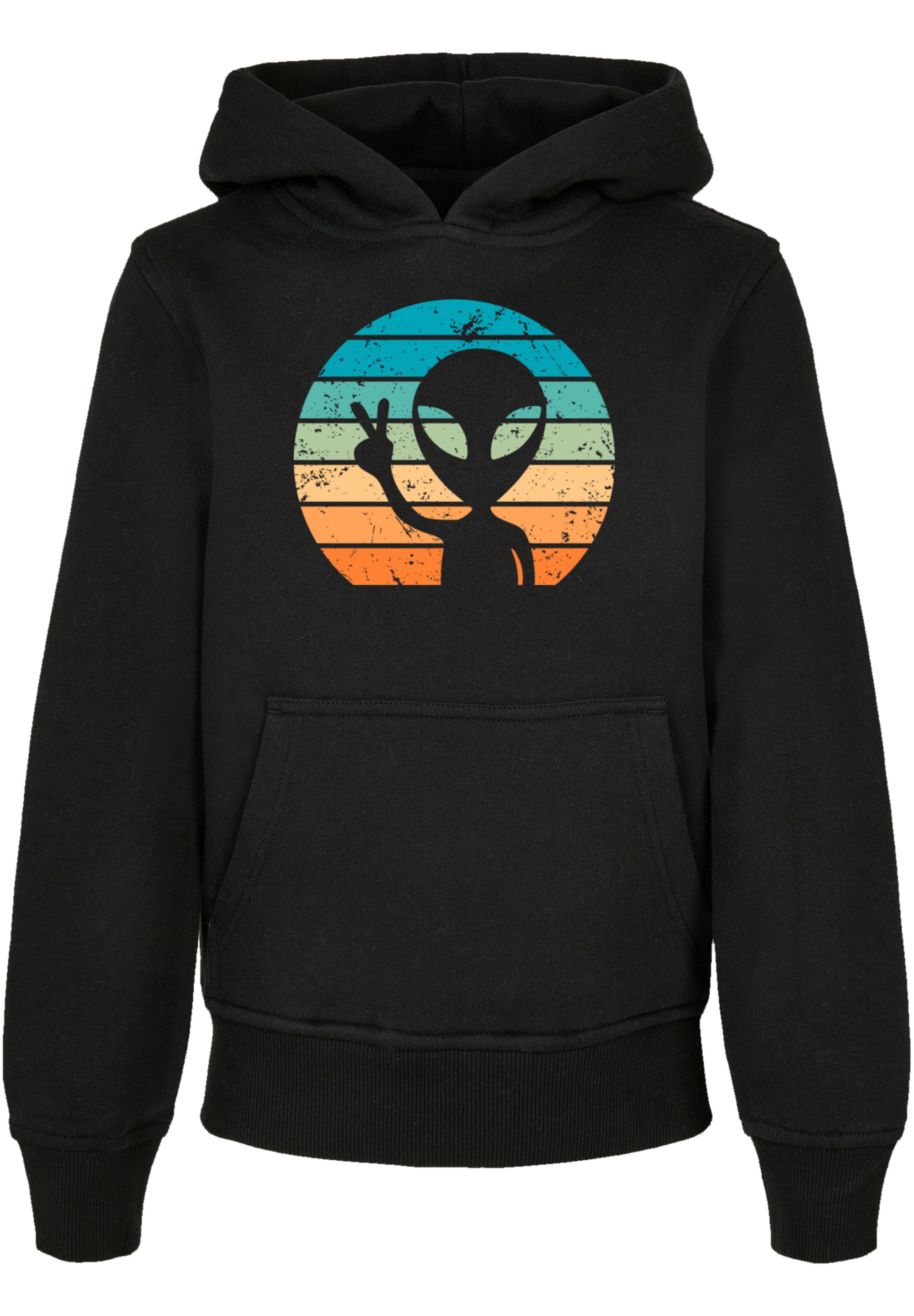 F4NT4STIC Kapuzenpullover »Alien Peace Sign Sunset«, Premium Qualität