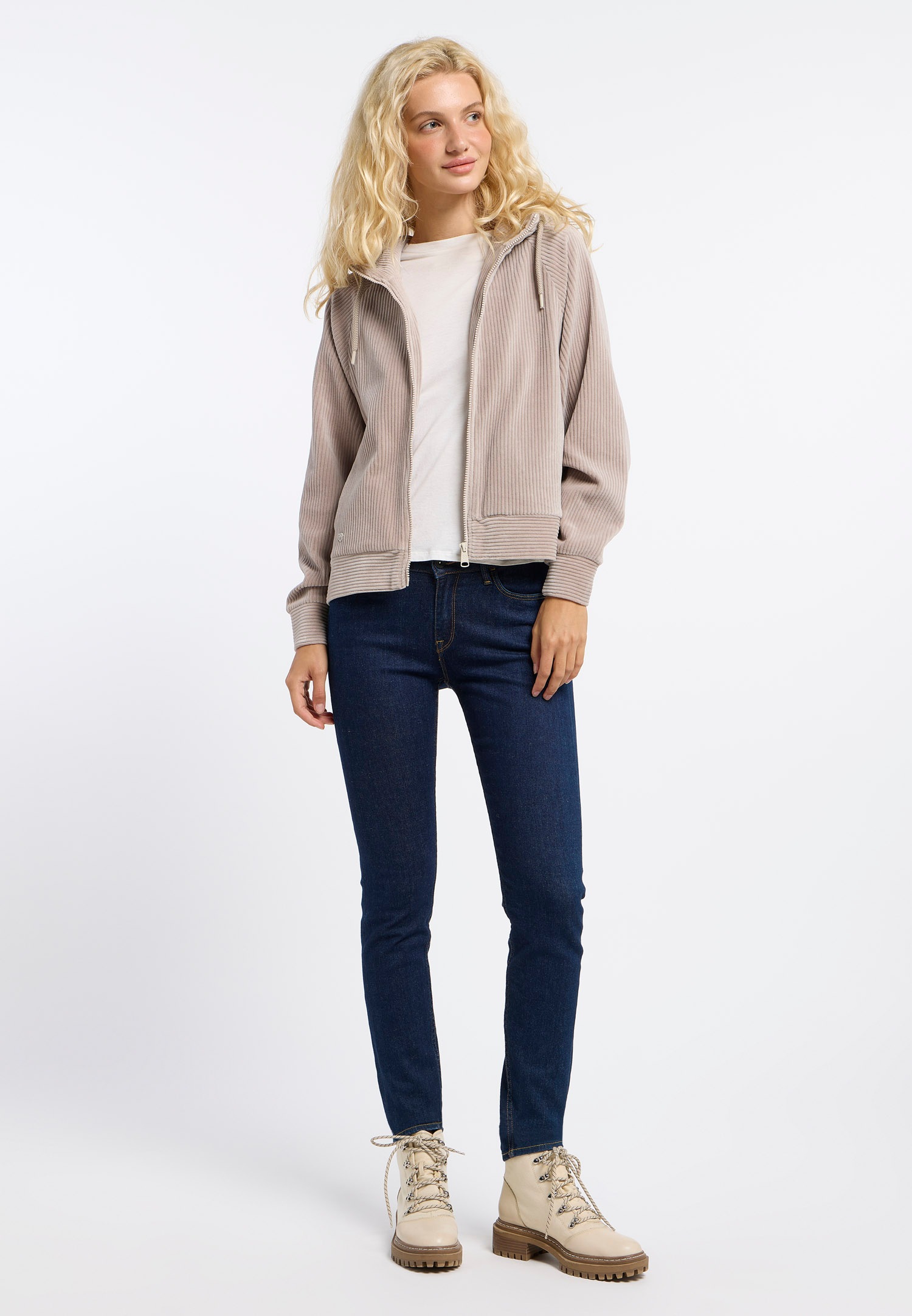 Ragwear Kapuzensweatjacke »CORDULY«, in Cord Optik