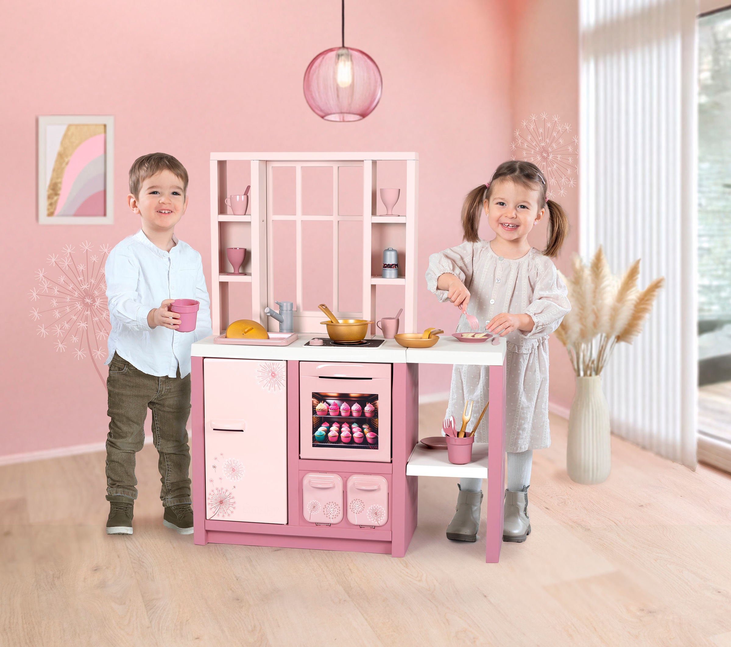 Smoby Spielküche »Loft Fleur«, mit Sound; Made in Europe