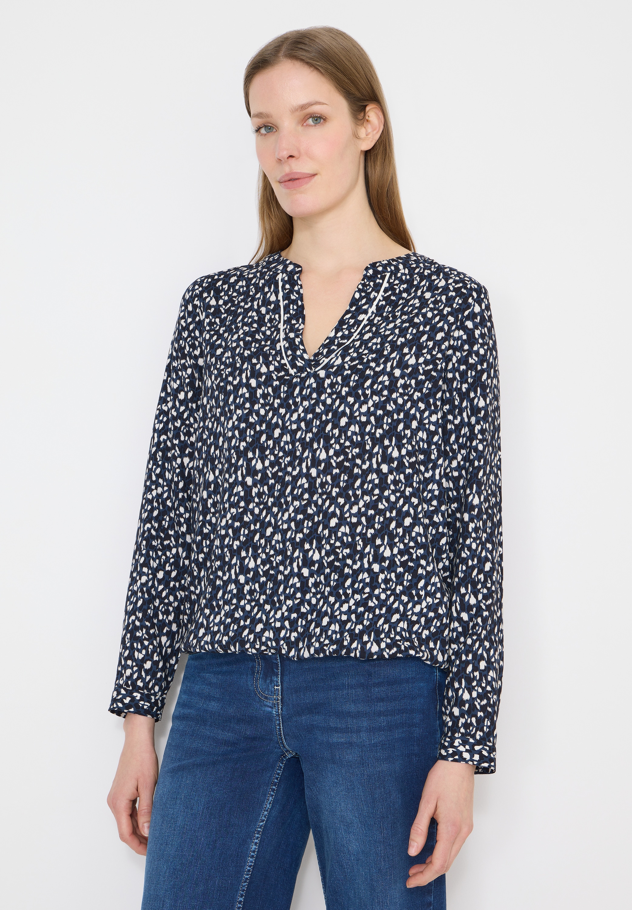 Cecil Langarmbluse aus softer Viskose günstig online kaufen