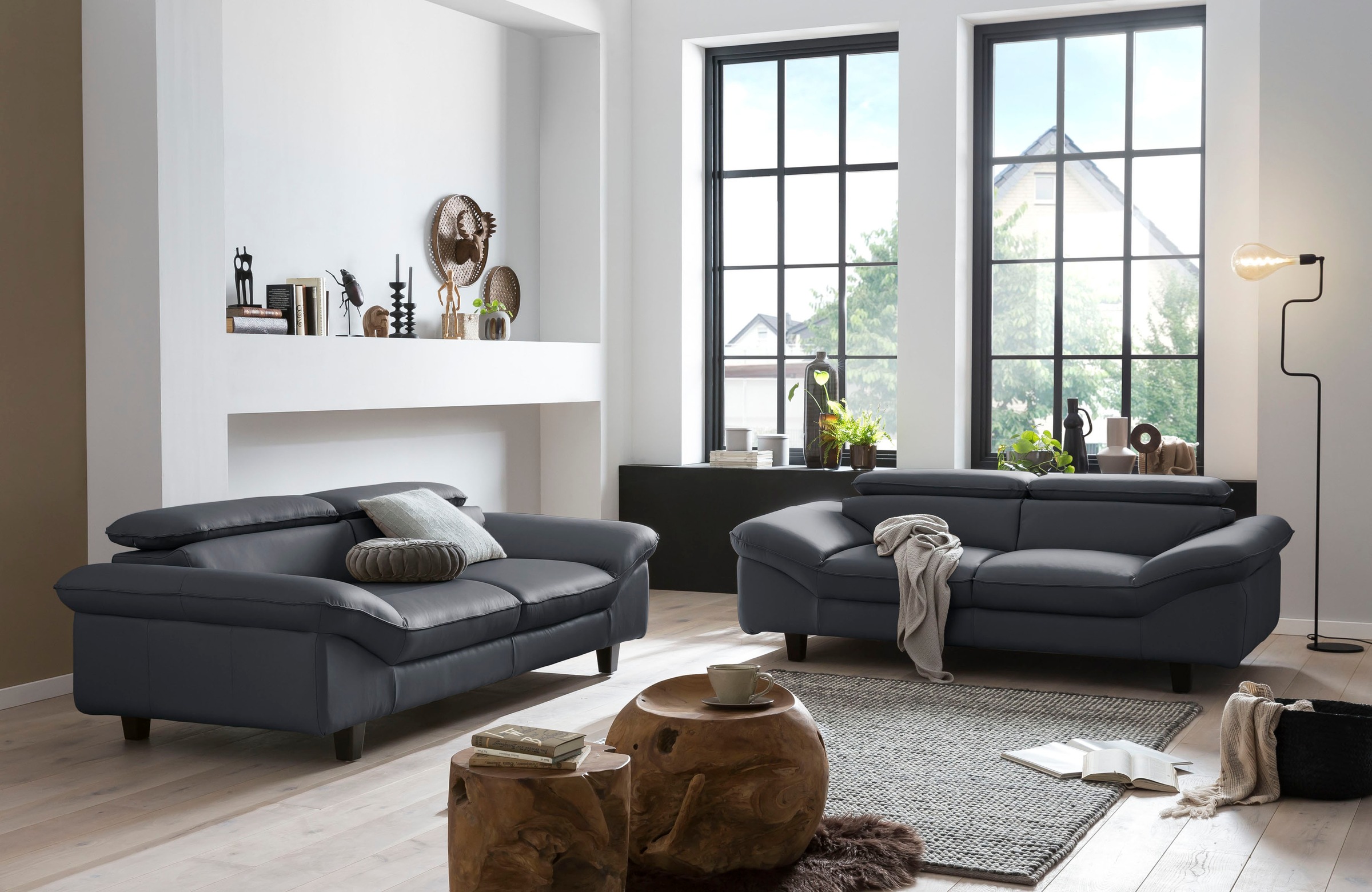 Home affaire 2-Sitzer »Pilot«, Big-Sofa mit Kopfteilverstellung