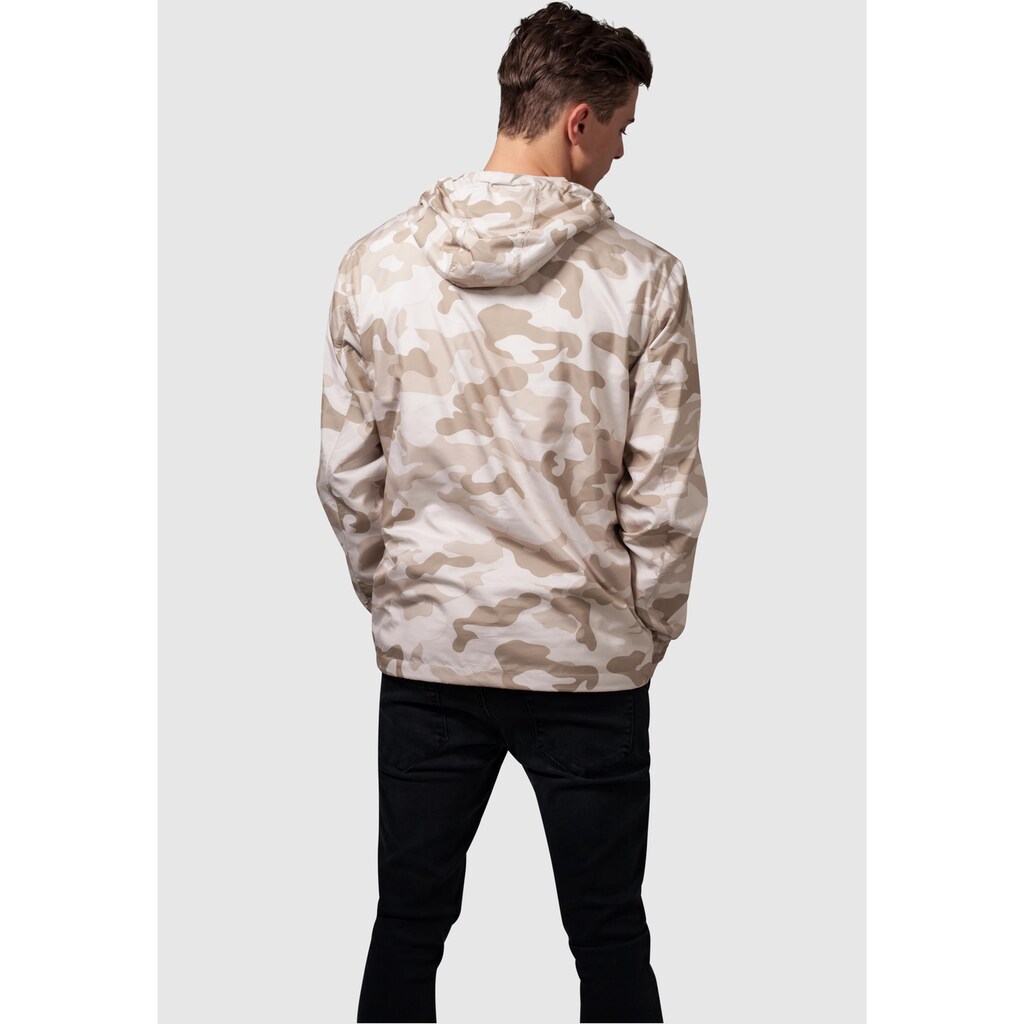 URBAN CLASSICS Anorak »Urban Classics Herren Camo Pull Over Windbreaker«, (1 St.), mit Kapuze