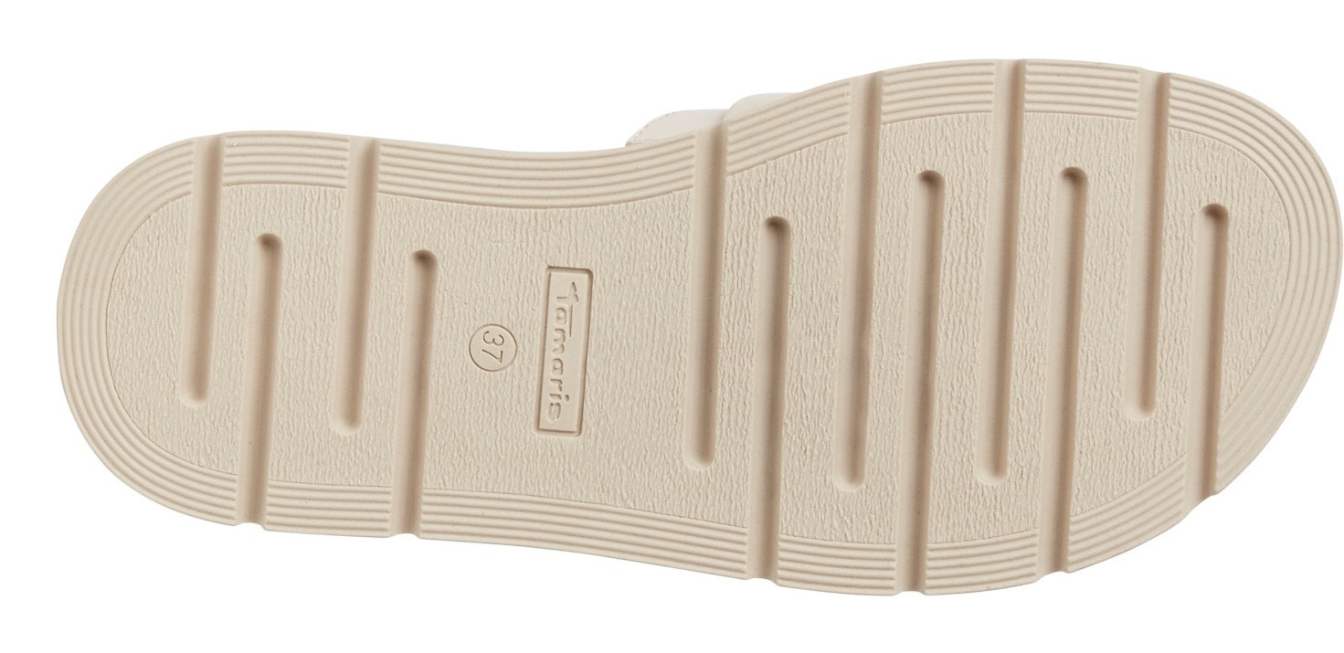 Tamaris Pantolette, Plateau, Sommerschuh mit modischer Zierschnalle