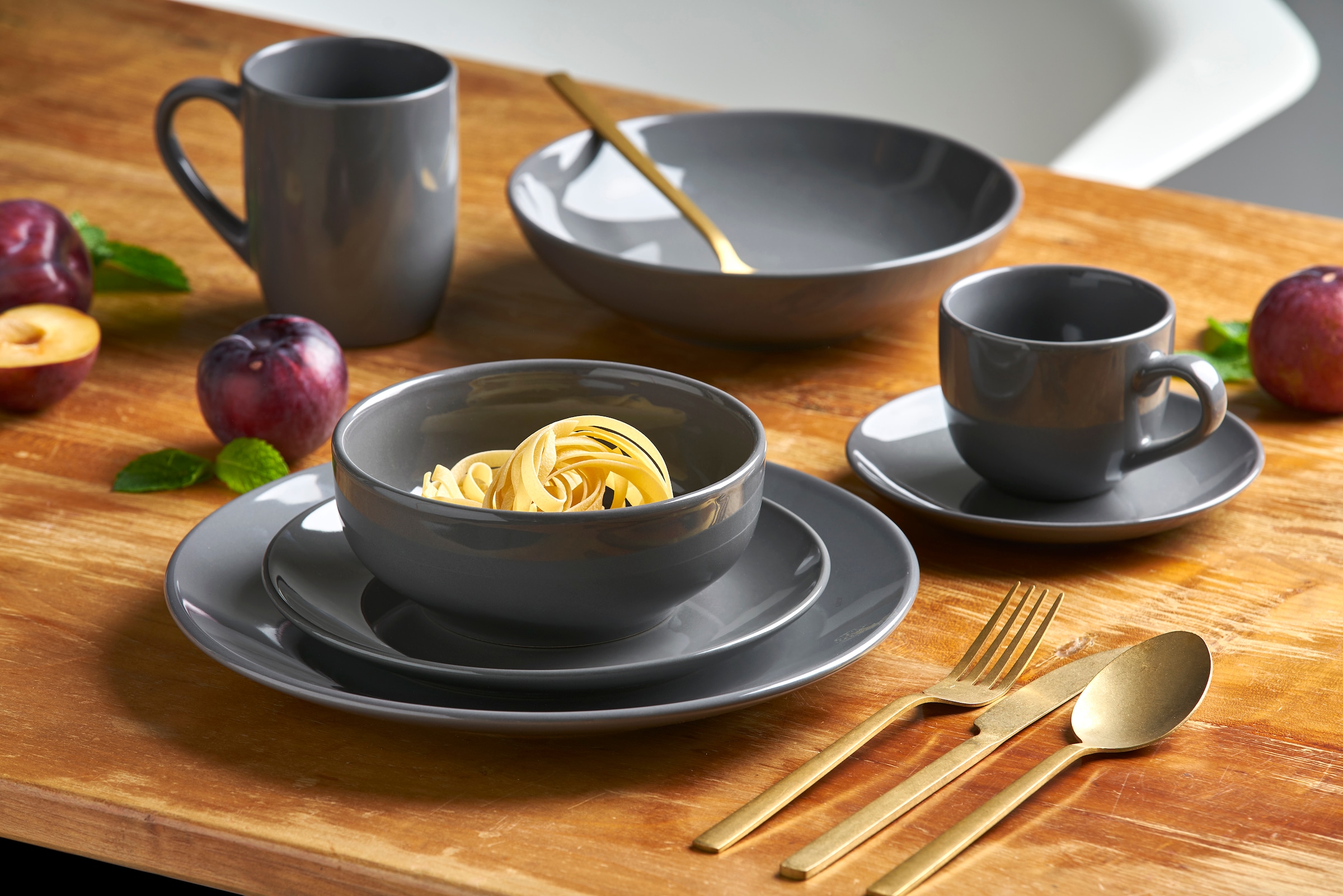 van Well Suppenteller »Malmö, Teller 20 cm, 6 Stück« Teller Set, Steingut, spülmaschinen-/mikrowellengeeignet