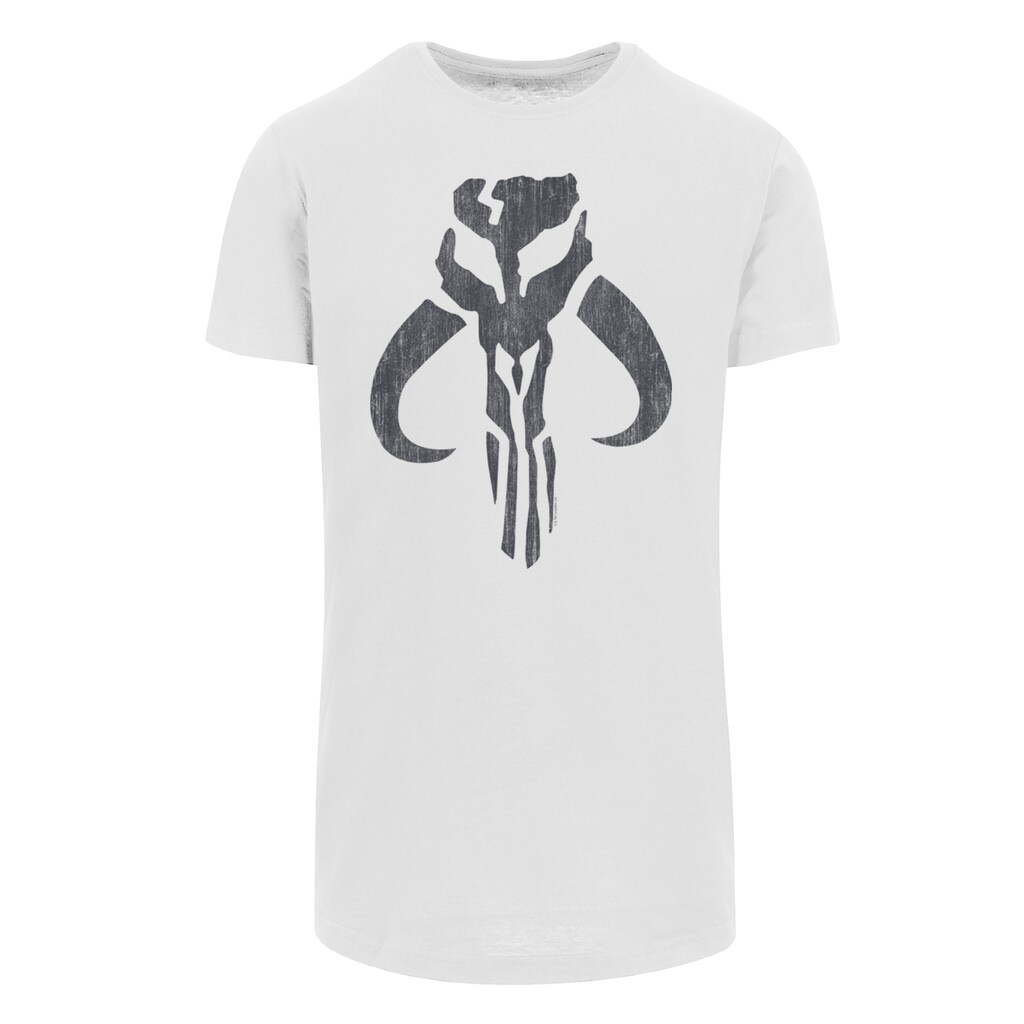 F4NT4STIC T-Shirt »Long Cut T Shirt 'Star Wars Mandalorian Banther Skull'«