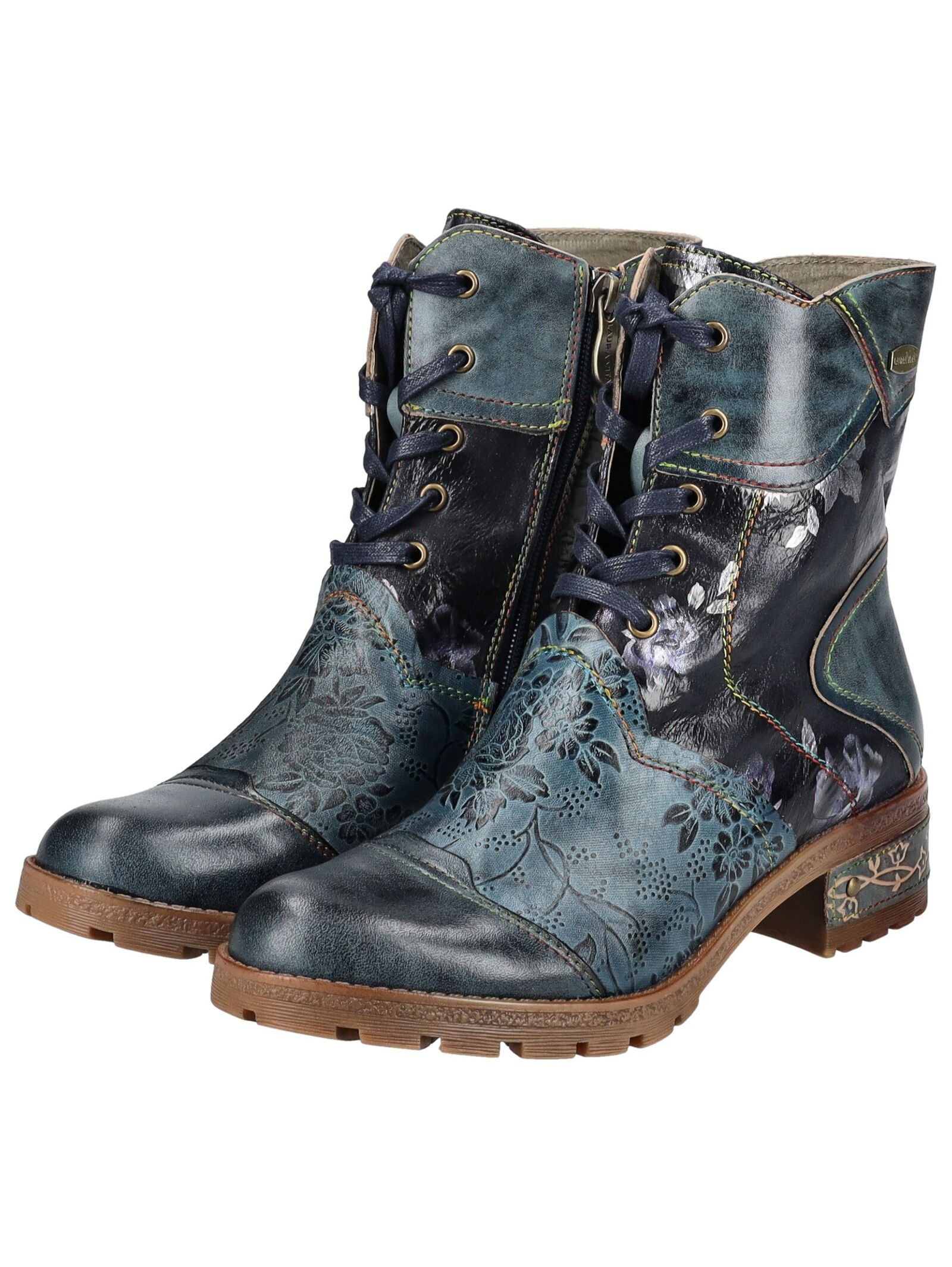 LAURA VITA Schnürstiefelette »LAURA VITA Stiefelette Leder/Textil«
