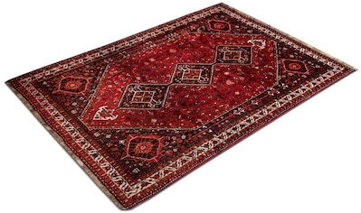 morgenland Wollteppich »Ghashghai Teppich handgeknüpft rot«, rechteckig, 8 mm Höhe,... kaufen