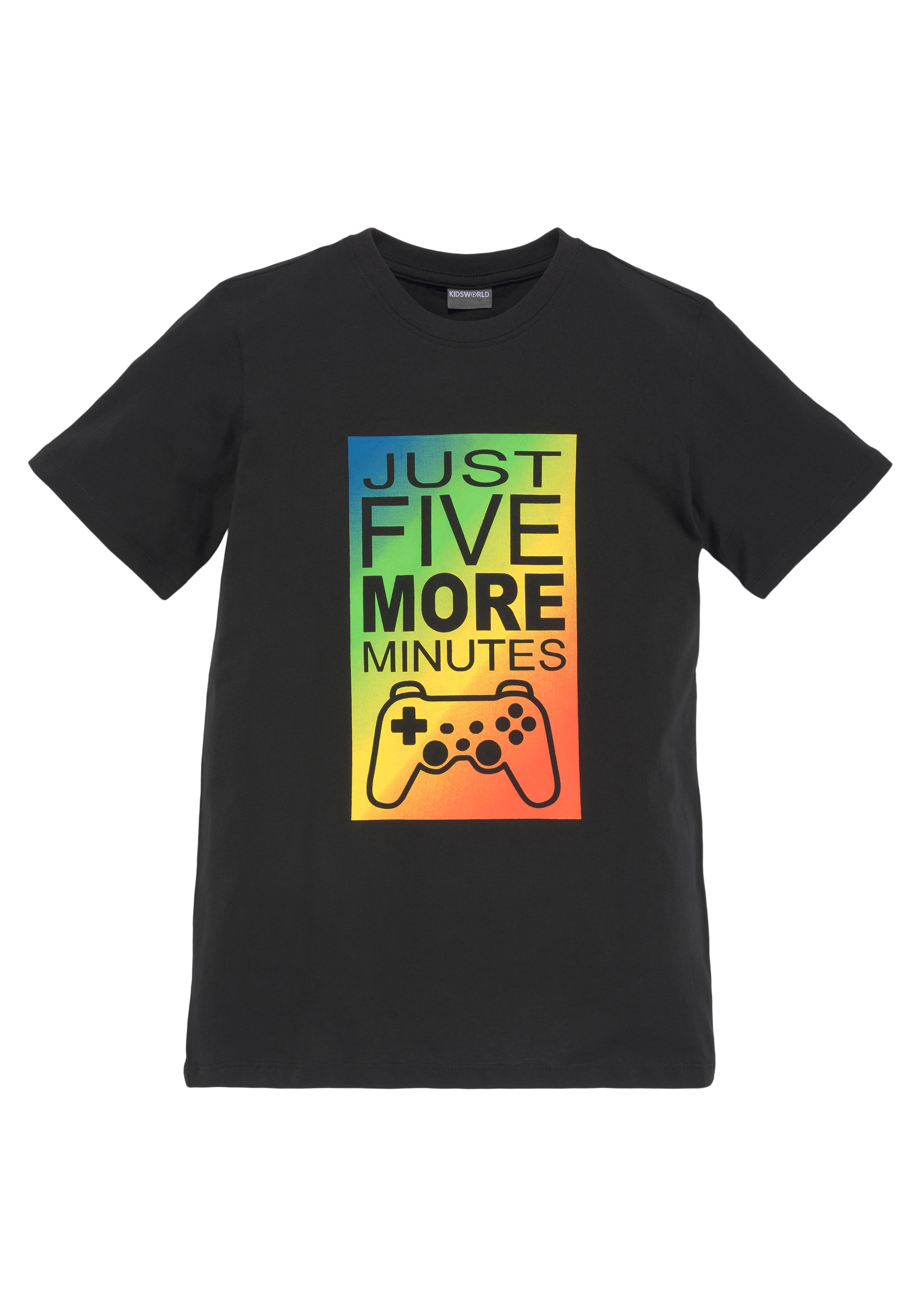 KIDSWORLD T-Shirt »JUST 5 MORE MINUTES«, Gamer Spruch online kaufen | BAUR