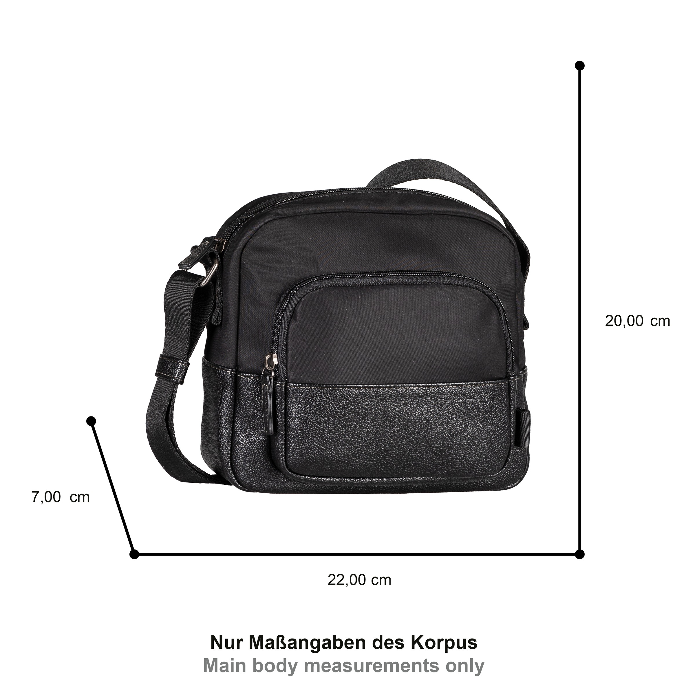 TOM TAILOR Umhängetasche "Viene" fein genarbtes Lederimitat trifft auf leic günstig online kaufen