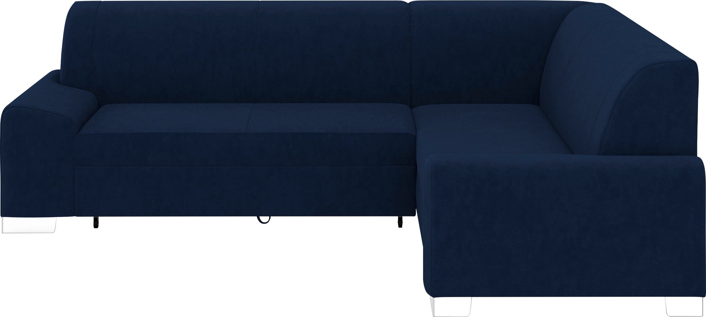 DOMO collection Ecksofa »Anzio in kubischer Formensprache, flache Armlehnen, L-Form«, Wahlweise mit Bettfunktion und Federkern für hohen Sitzkomfort