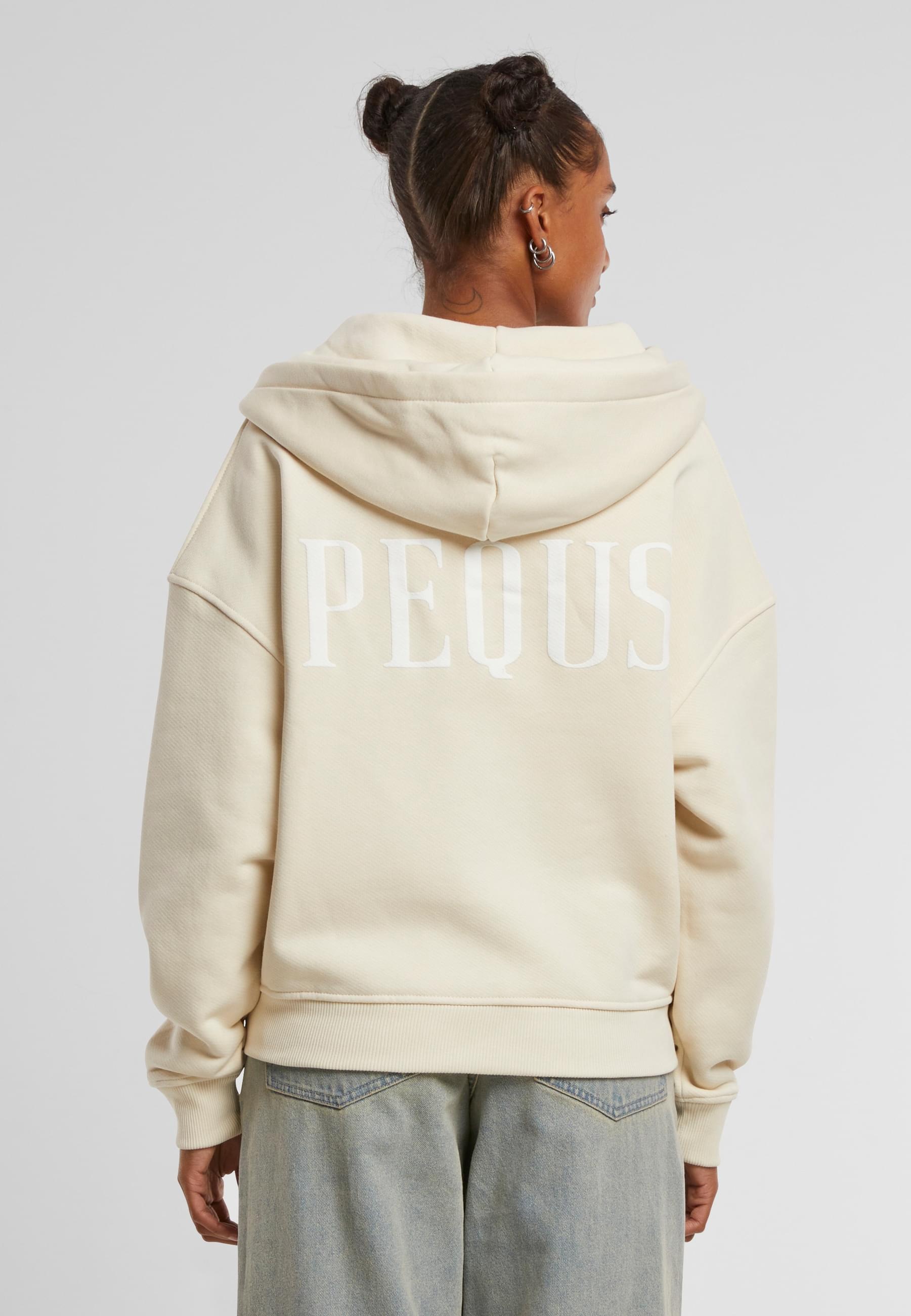 PEQUS Sweatjacke »PEQUS PEQUS Back Logo Zip-Hoodie Almond«