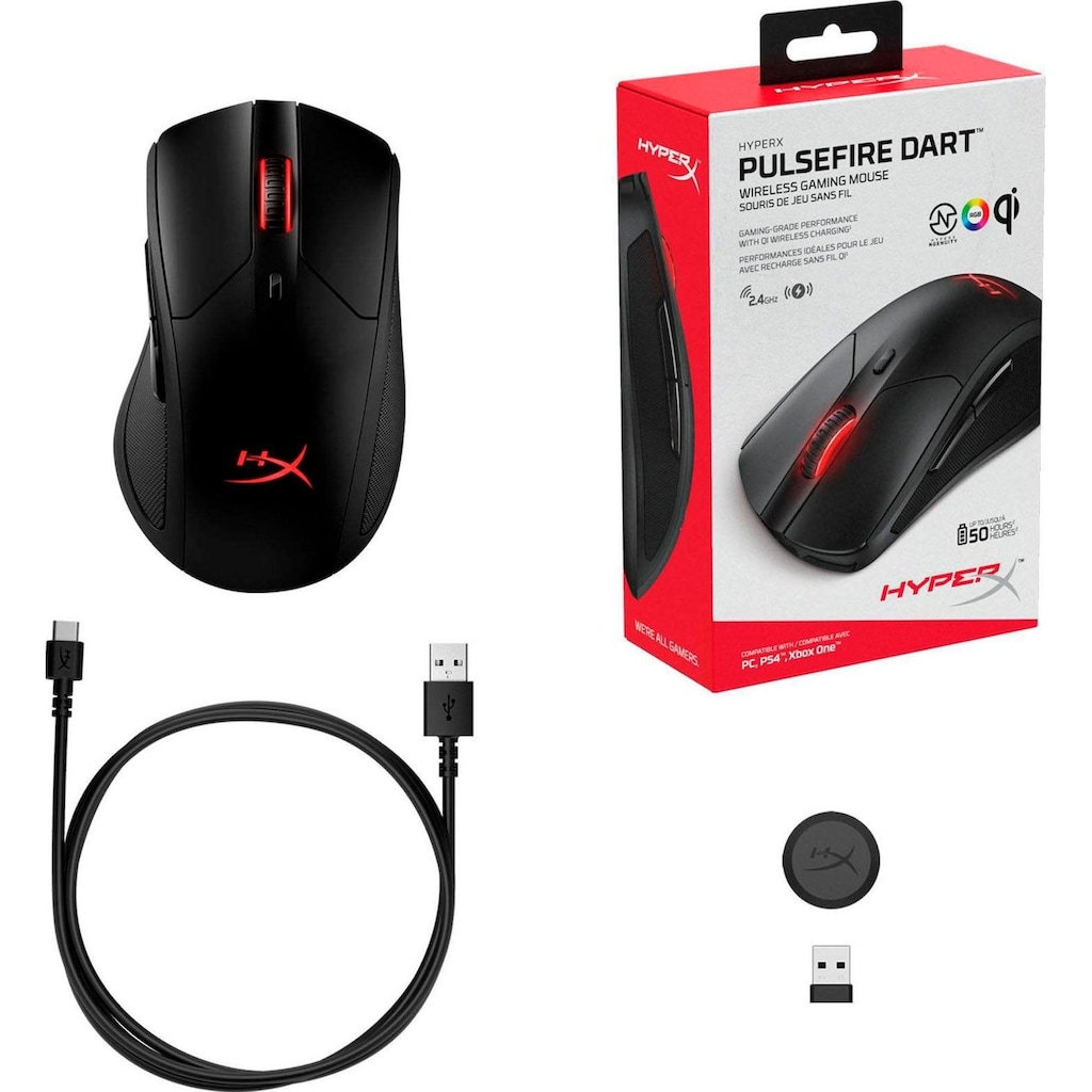 HyperX Gaming-Maus »Pulsefire Dart Wireless«, Funk