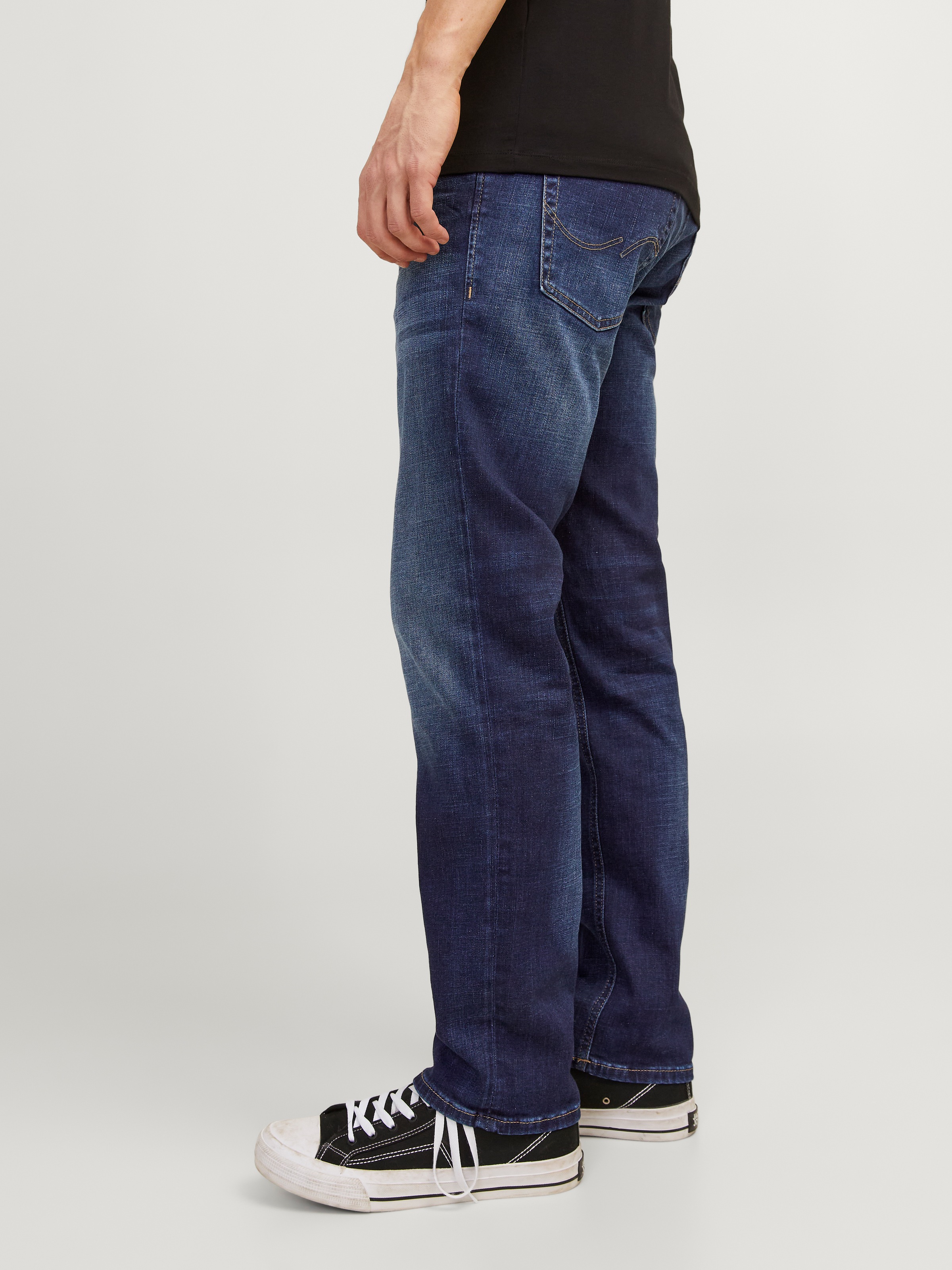 Thumbnail - Jack & Jones Regular-fit-Jeans "JJICLARK mit Used-Look und Stretch für den Alltag" mit Abriebeffekten