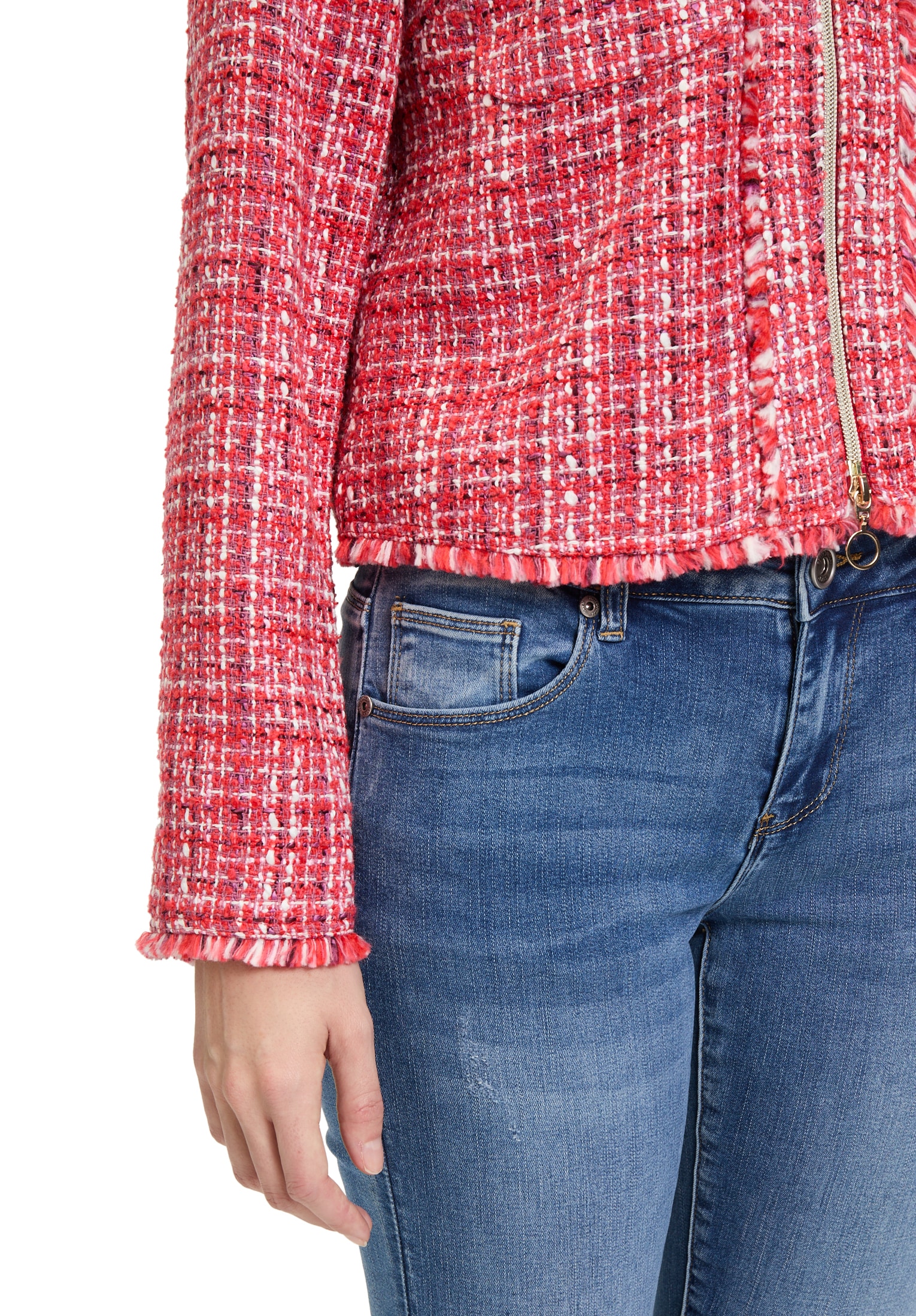 Betty Barclay Jackenblazer »Betty Barclay Damen Blazer-Jacke mit Fransen«, Material