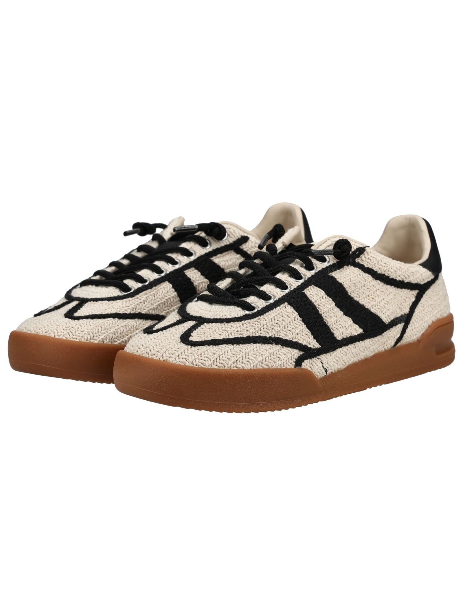 Sneaker STEVE MADDEN "STEVE MADDEN Sneaker Textil", Herren, Gr. 37, beige, schwarz, Textil, Schuhe Sneaker 3