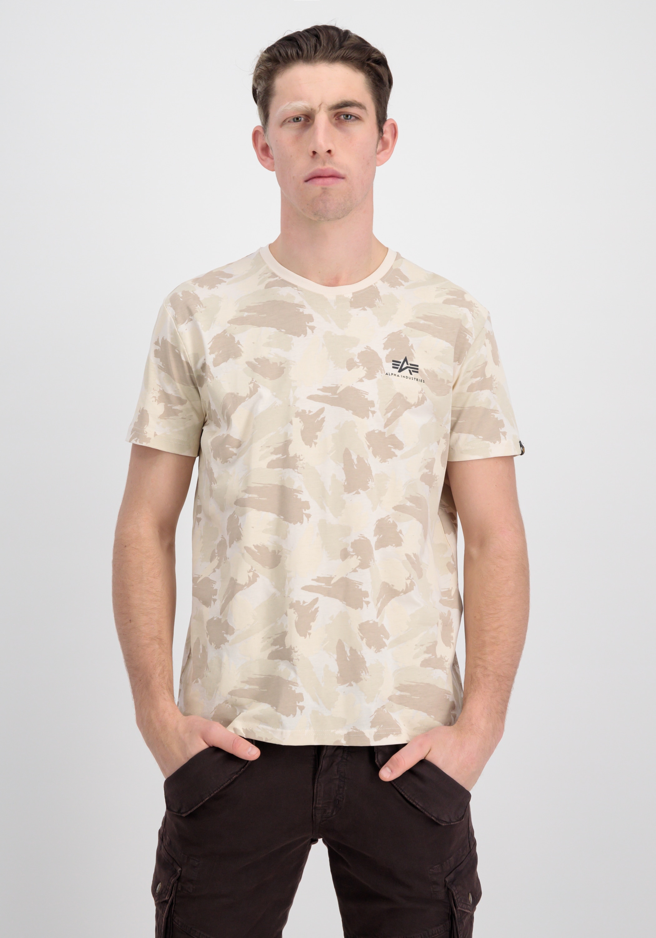 Alpha Industries T-Shirt "Alpha Industries Men - T-Shirts Basic T Small Log günstig online kaufen