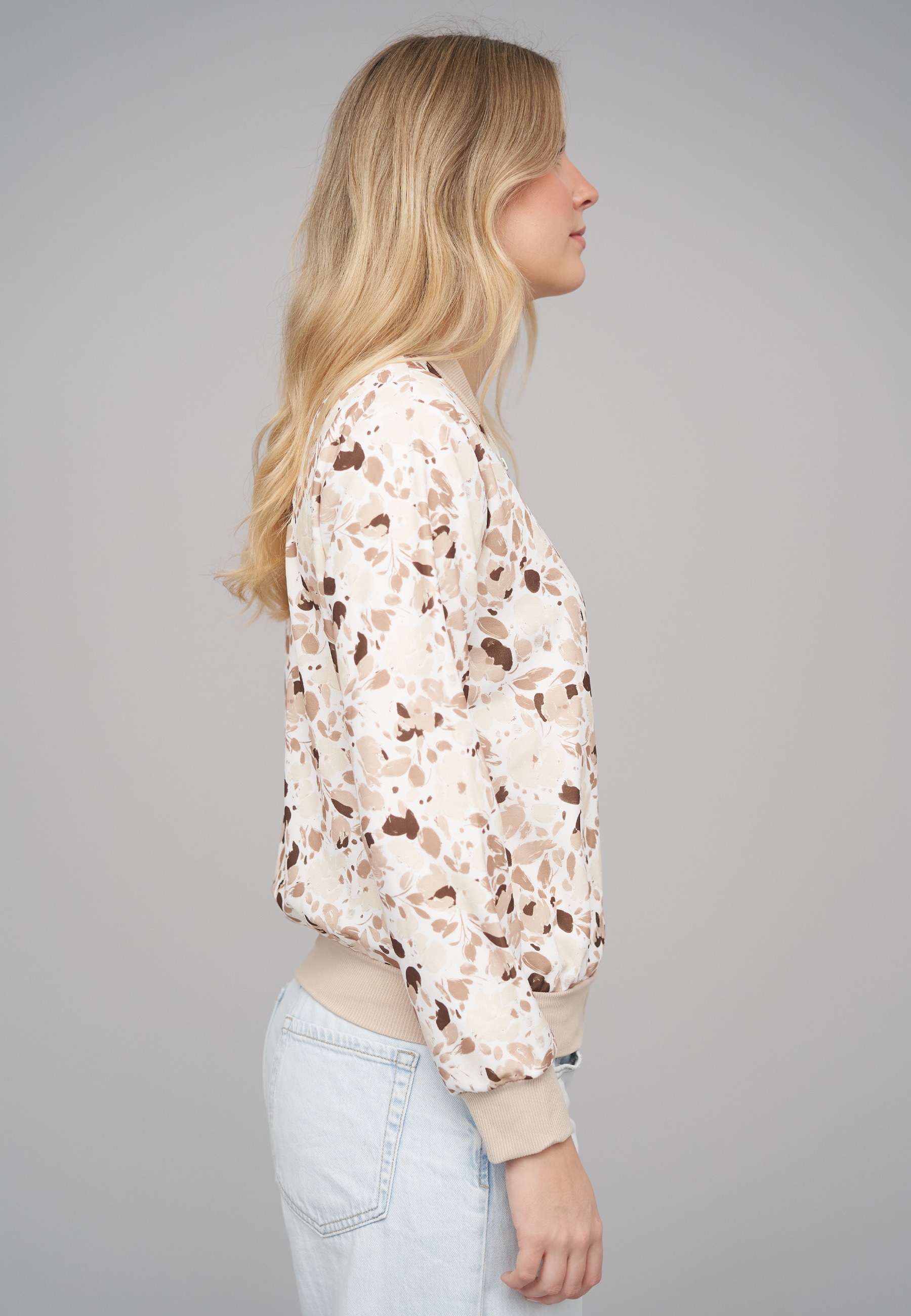 CLOUD 5IVE Bomberjacke »CLOUD 5IVE Bomber Blouson Jacket Flowers« 1 Stk. tlg. ohne Kapuze