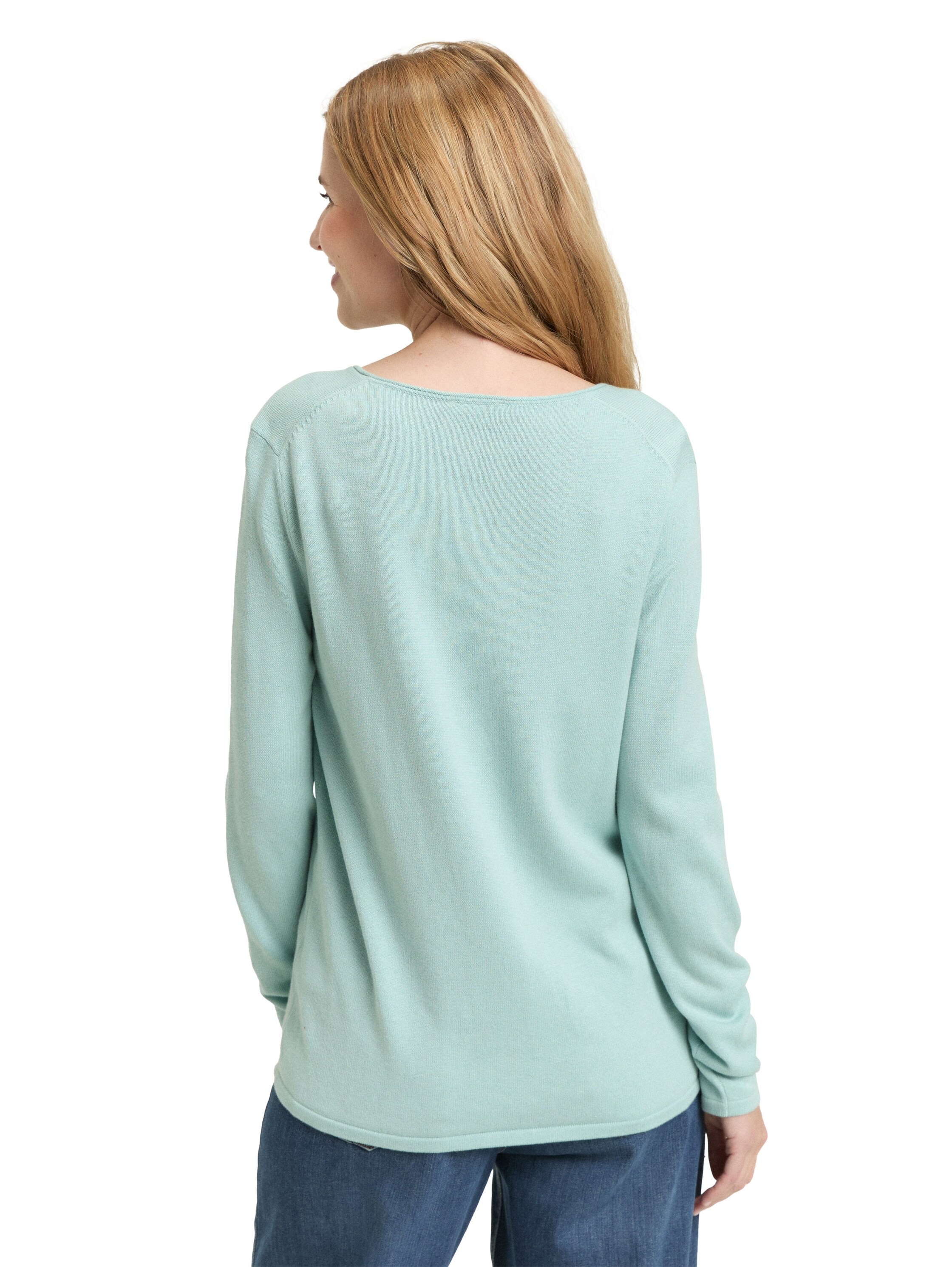 TOM TAILOR V-Ausschnitt-Pullover "Regular" mit V-Ausschnitt günstig online kaufen