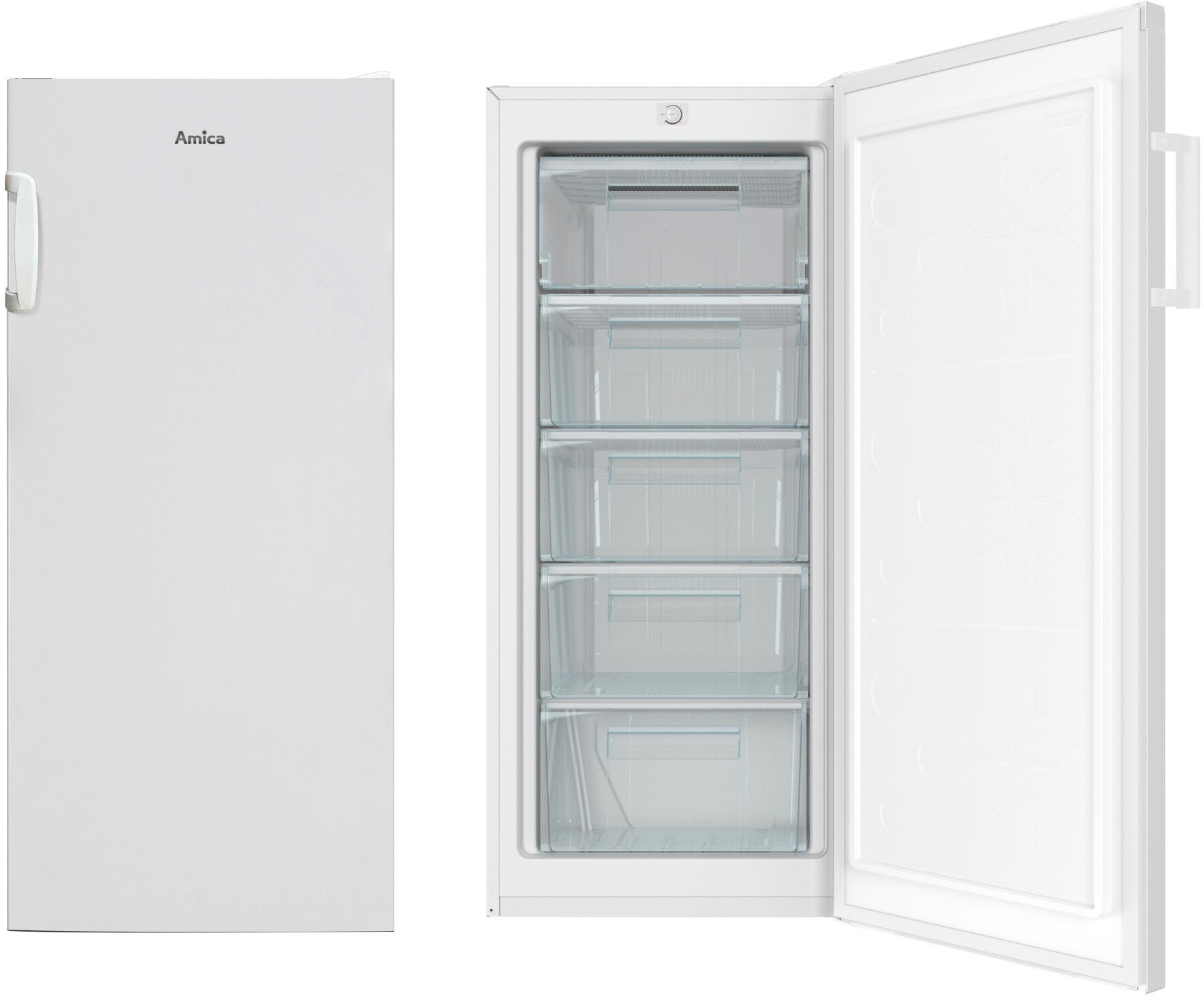 Amica Gefrierschrank »GS 321 120 W«, 125,9 cm hoch, 54 cm breit