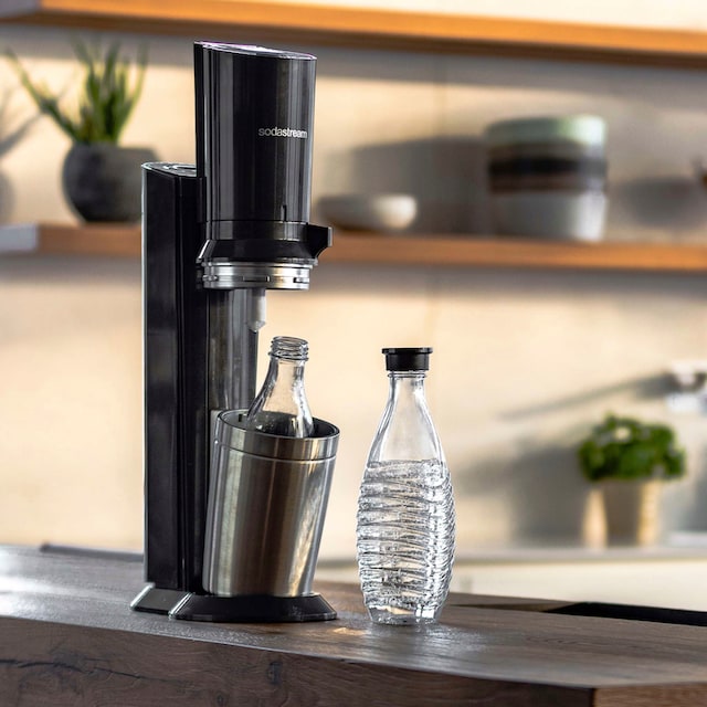 SodaStream Wassersprudler »Crystal 3.0«, (3 tlg.), mit Quick Connect CO2- Zylinder und 1x Glaskaraffe 0,7 L online kaufen | BAUR