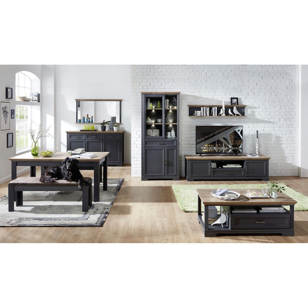 Innostyle Sideboard »Jasmin«, Breite 166 cm, 3 Holztüren, 3 Schubkästen