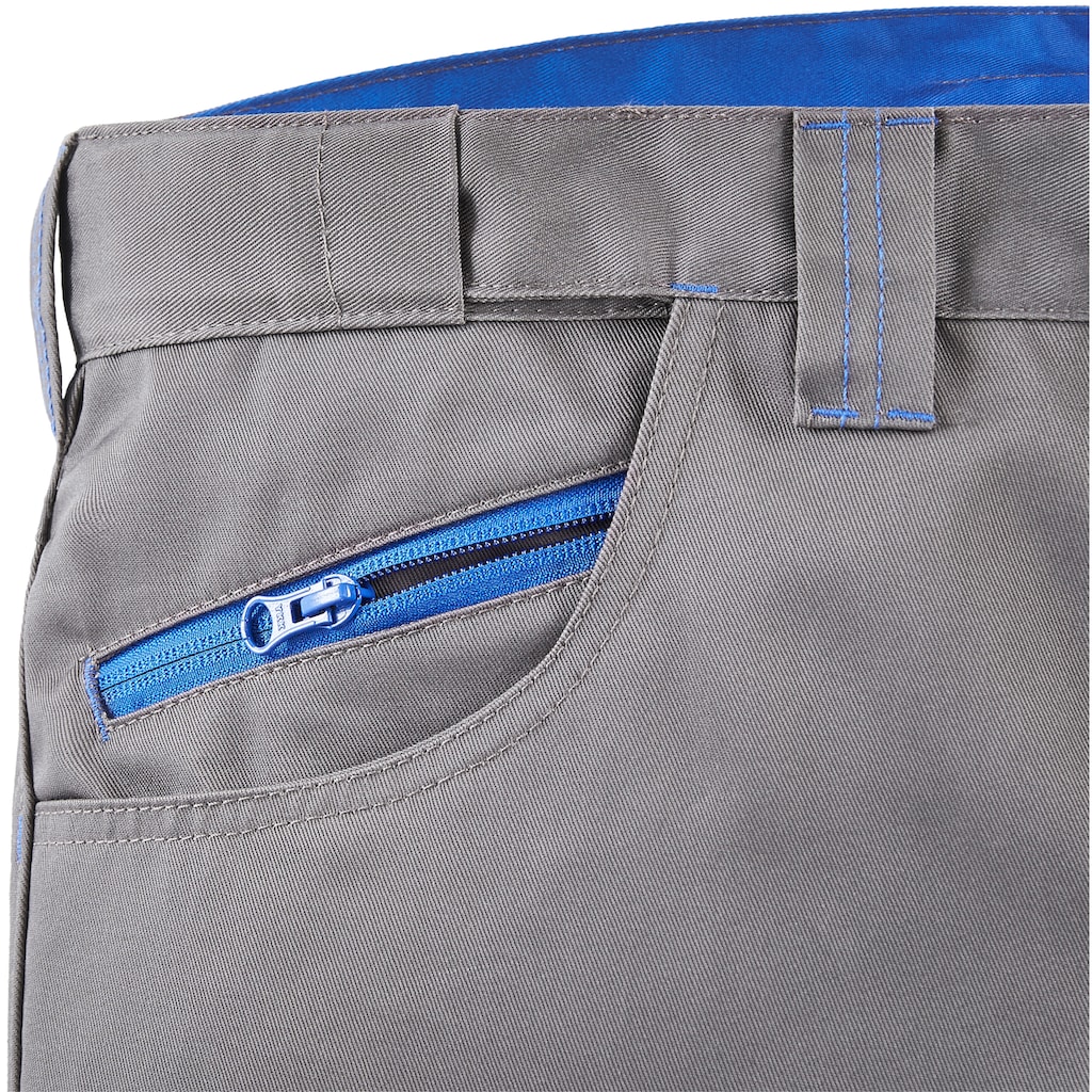 Damenmode Hosen Northern Country Arbeitshose »Fresh«, mit Knieschutz aus Cordura® grau-blau