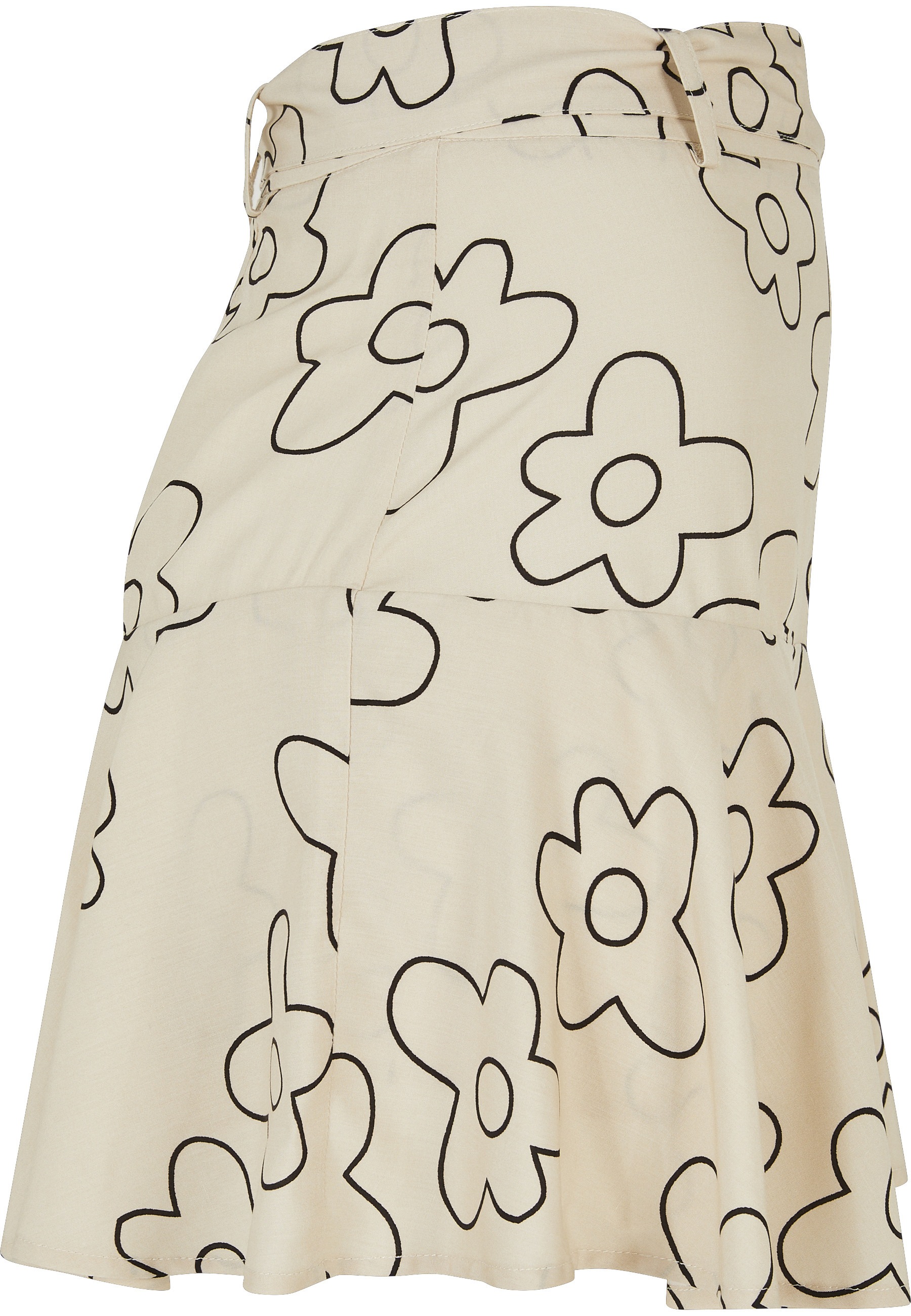 URBAN CLASSICS Jerseyrock »Urban Classics Damen Ladies Viscose Mini Skort« 1 Stk.