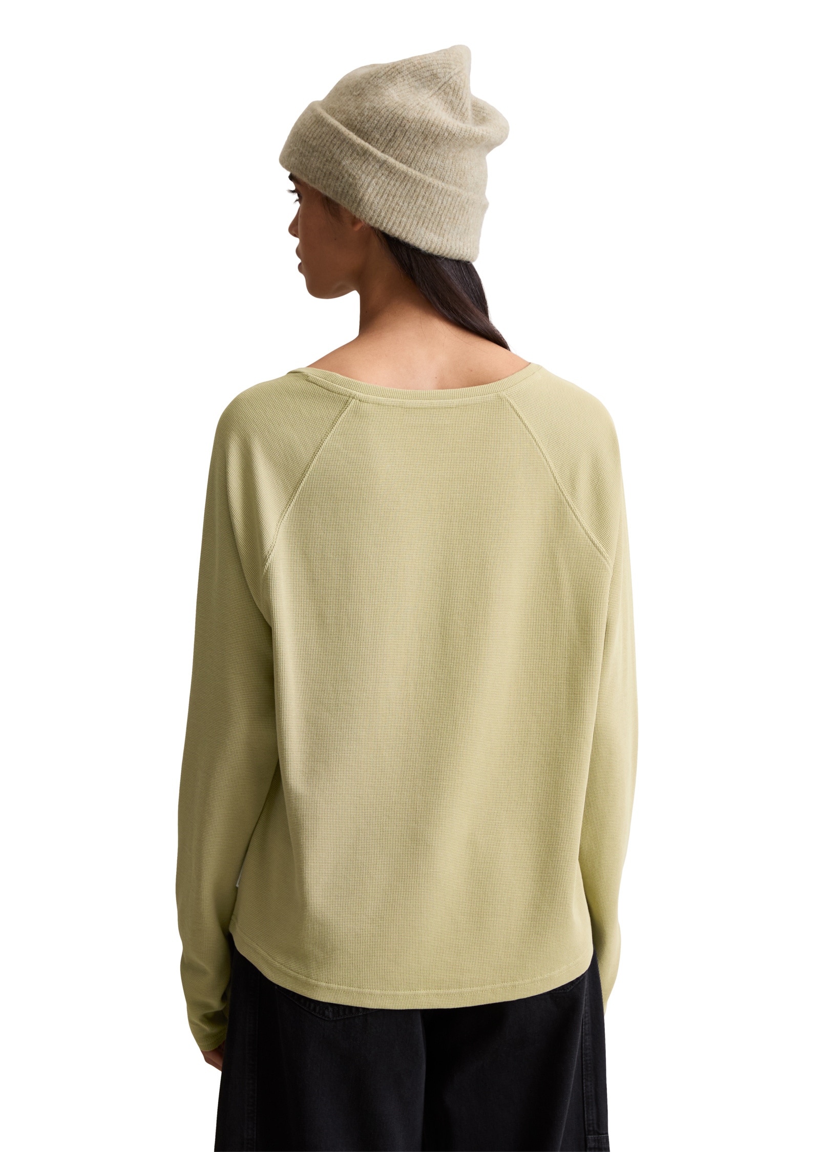 Marc O'Polo DENIM Langarmshirt »aus weichem Waffle-Jersey«