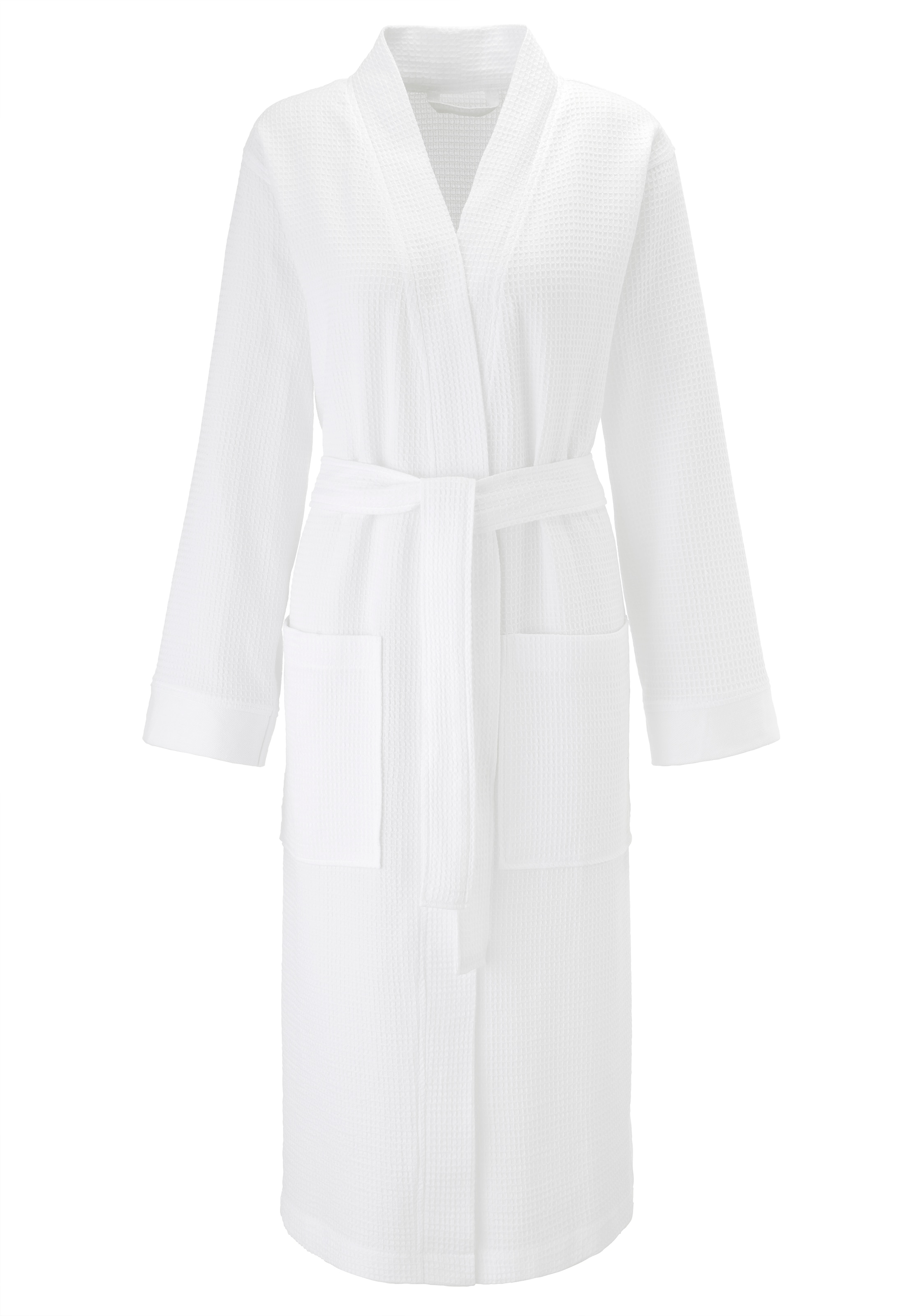 my home Unisex-Bademantel »Vanessa, ideal für Sauna & Spa, Hotelbademantel, Morgenmantel« 1 Stk. tlg., Taschen, Damen & Herren, Waffelpiqué, sehr leichte Qualität, S-3XL