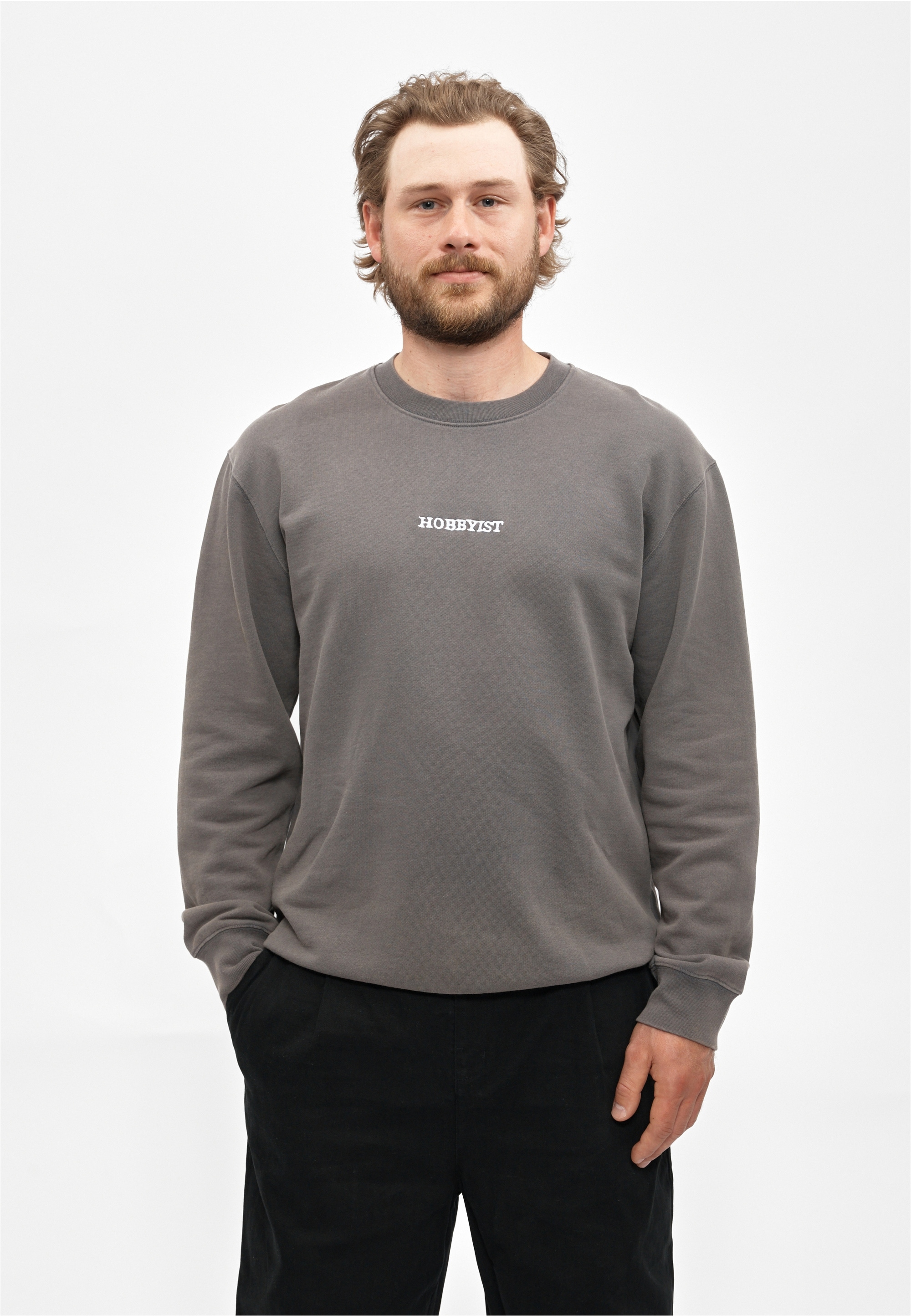 Cleptomanicx Sweatshirt "Hobby", mit besticktem Frontlogo
