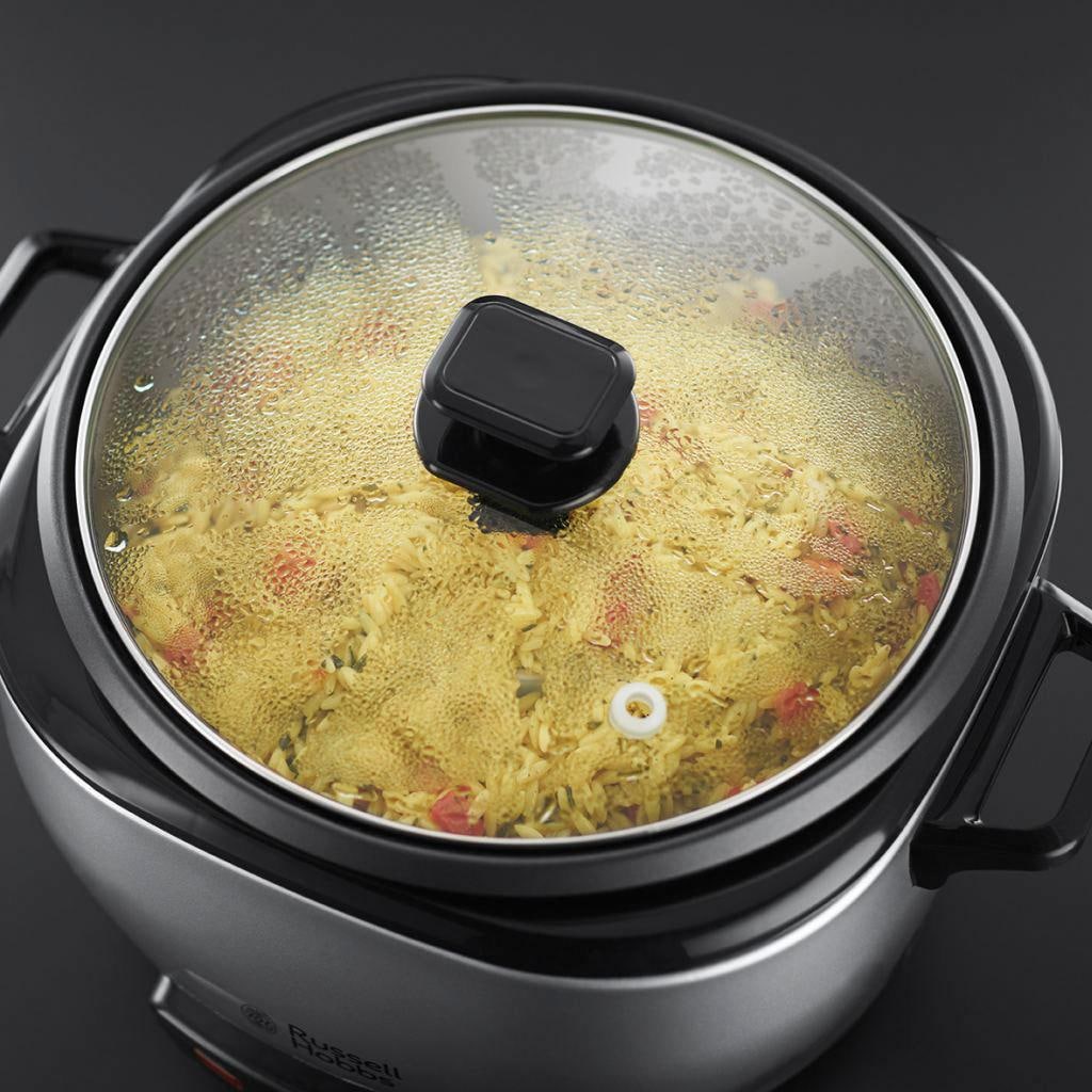 RUSSELL HOBBS Reiskocher »23570-56 MaxiCook«, groß: 2,5 l, antihaftbeschitet, inkl. Dampfkorb, Reislöffel&Messbecher