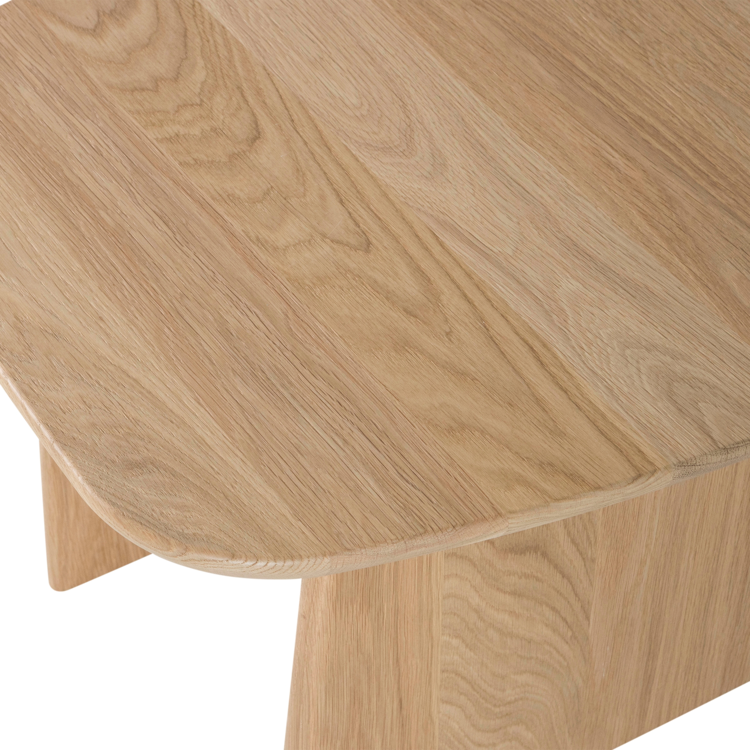 WOOOD Couchtisch »Tablo mit FSC®-Mix Eichenholz und organischer Form B60 x T60 x H40 cm« Transparente Schutzlackierung, Tragkraft 50 kg, kompakte Ausführung