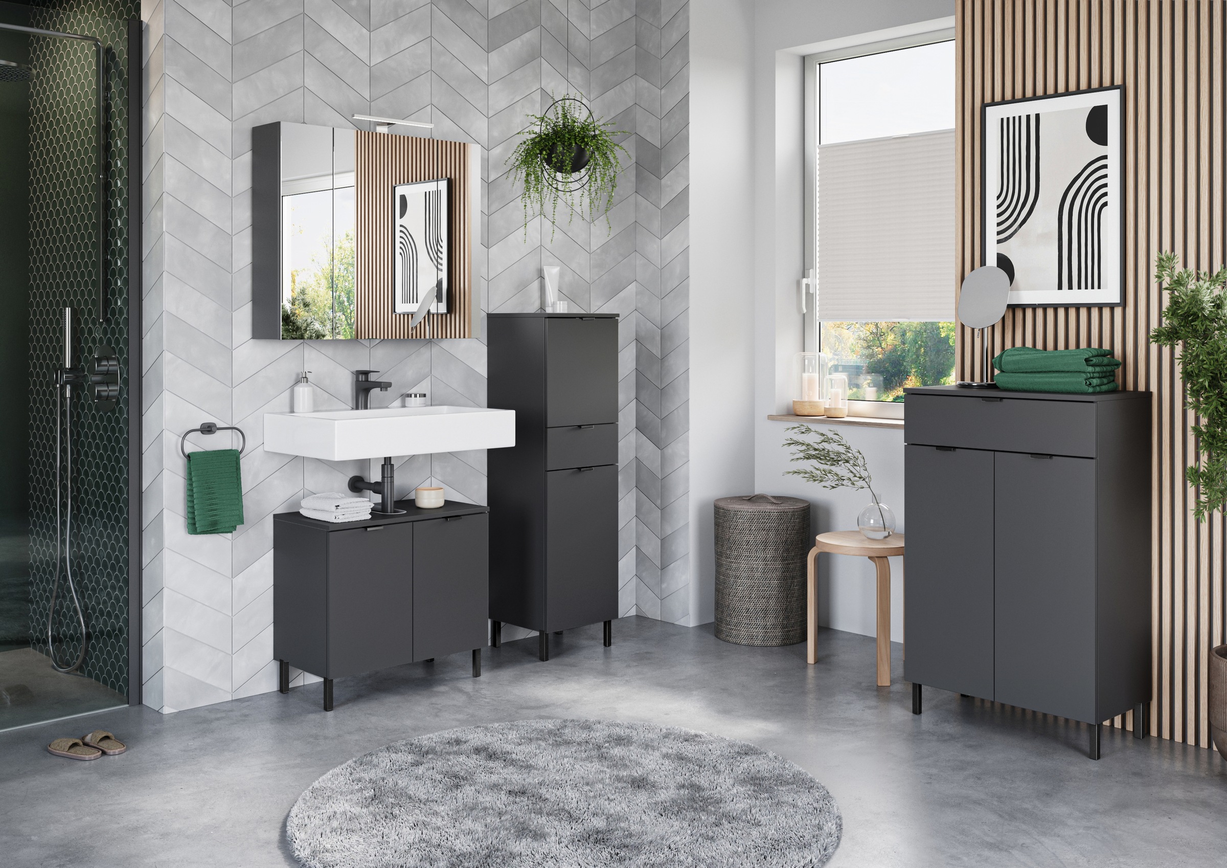 GERMANIA Badmöbel-Set "GW-Arcena" 3 Stk. tlg. günstig online kaufen