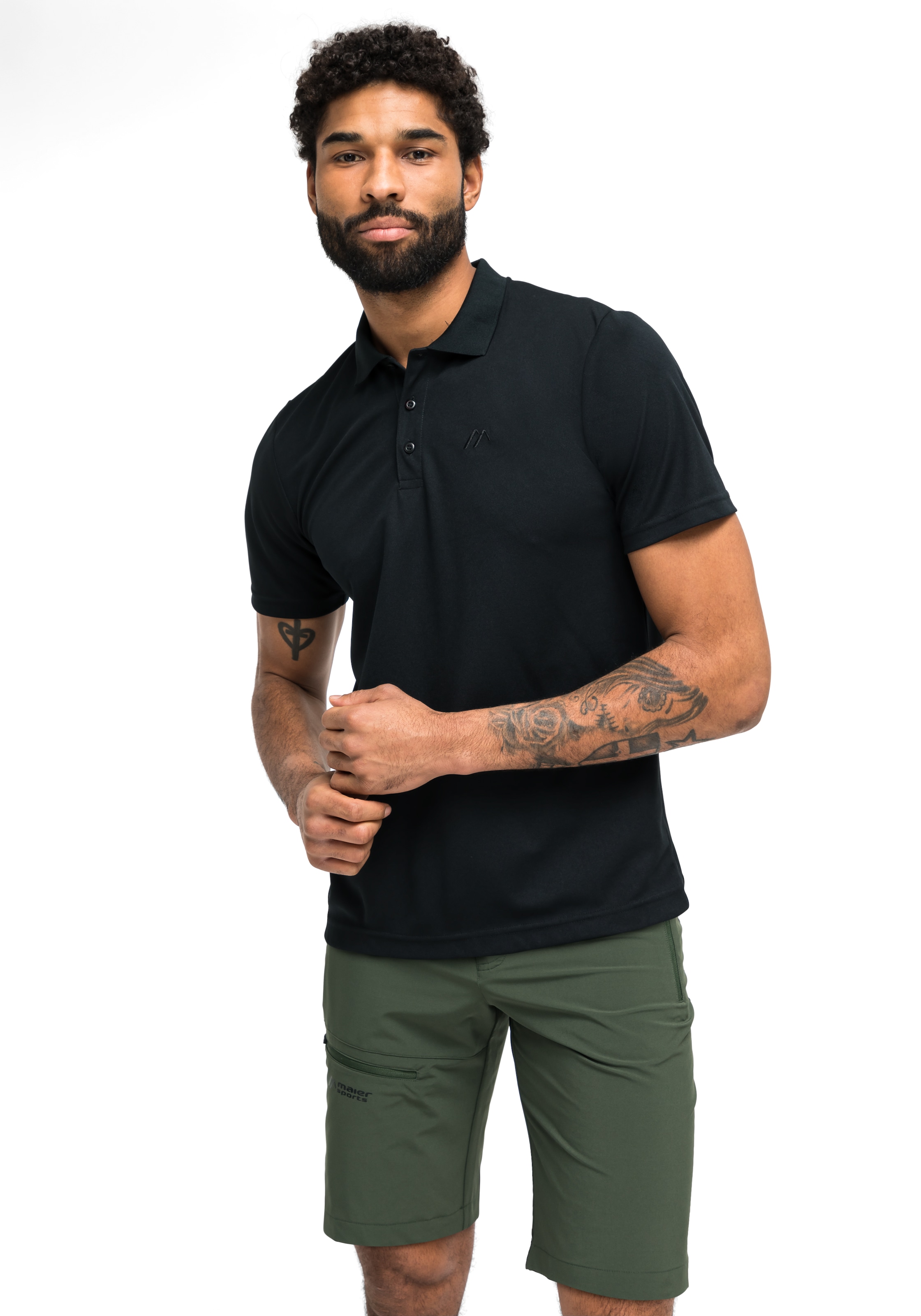 Maier Sports Funktionsshirt "Ulrich", Herren Wandershirt, bequemes Polo-Shi günstig online kaufen