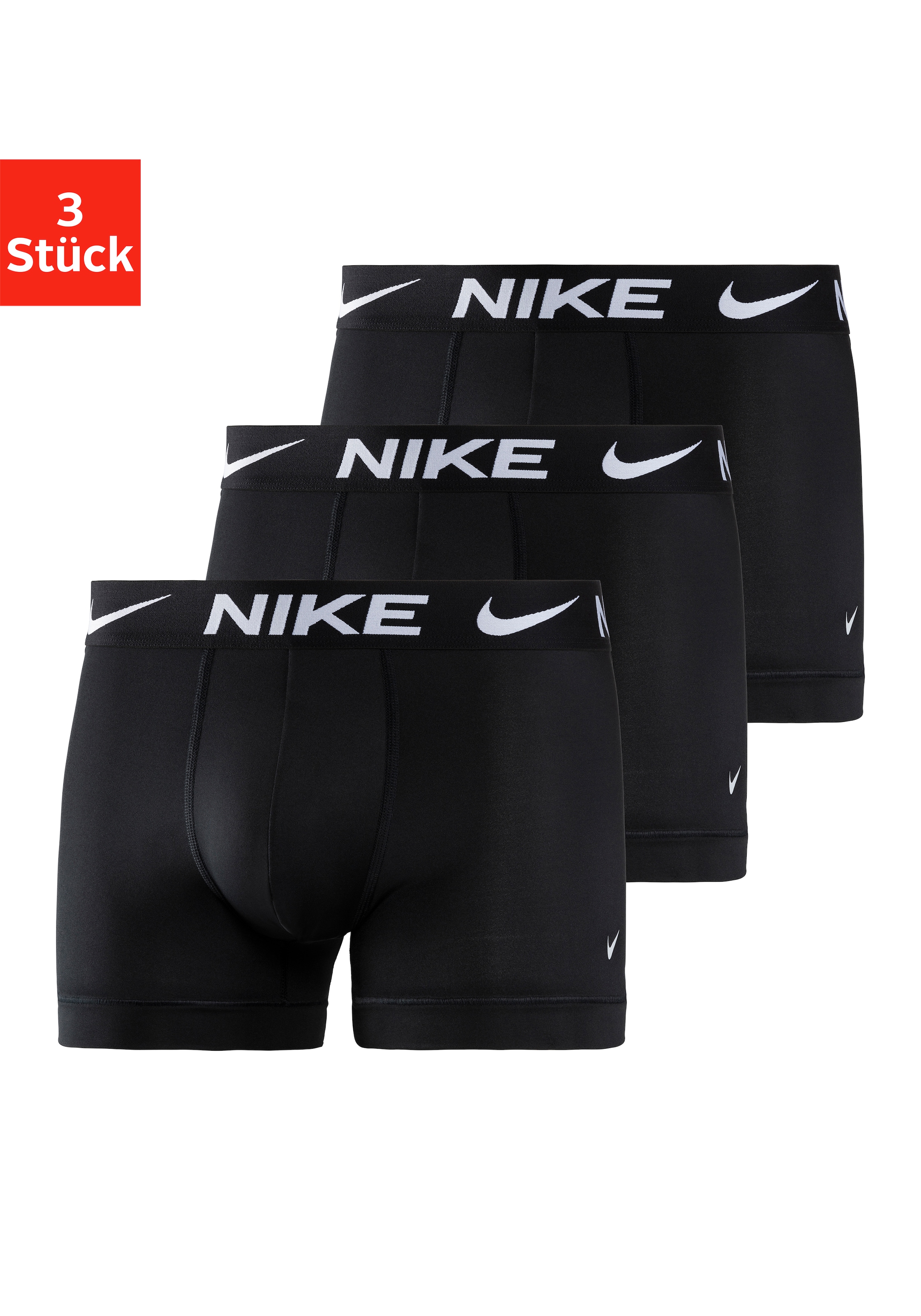 NIKE Underwear Boxer "TRUNK 3PK", (3 St.), aus weicher Microfaser-Qualität