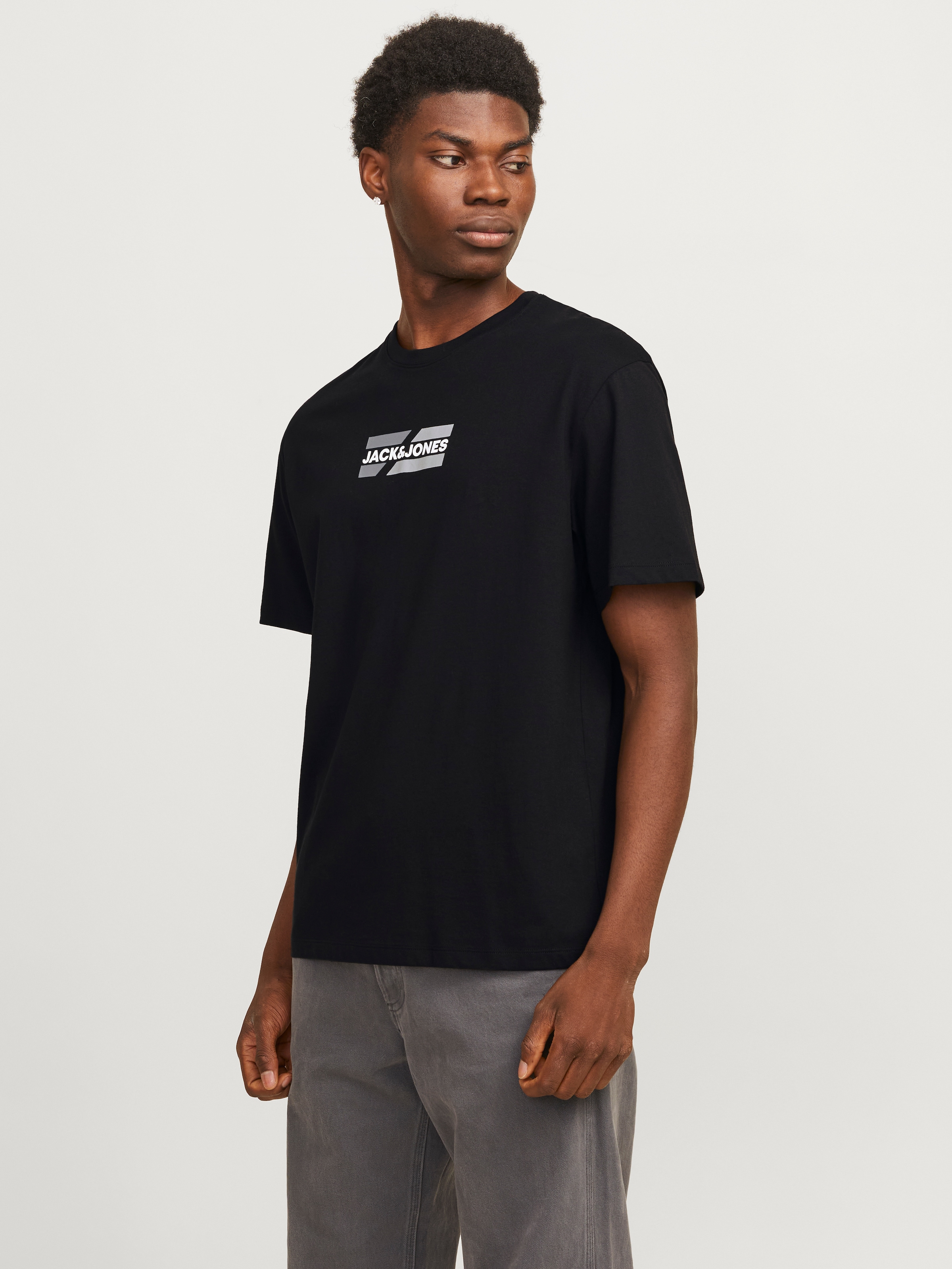 Jack & Jones Rundhalsshirt "JJECORP GRAPHIC TEE SS O-NECK NOOS", mit Logo Print