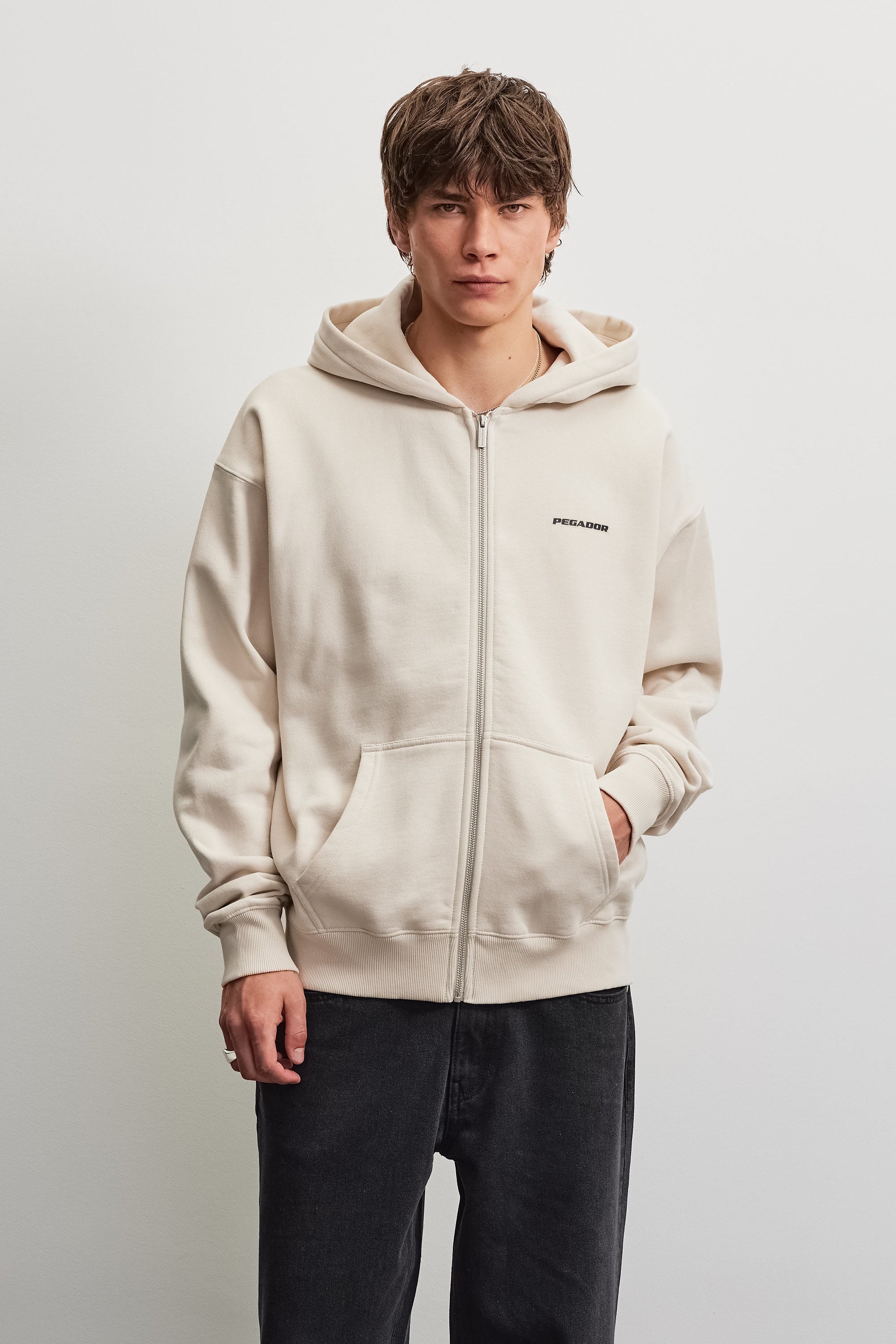PEGADOR Kapuzensweatjacke "Binibeca Oversized Sweat Jacket" Baumwollmischung, oversize