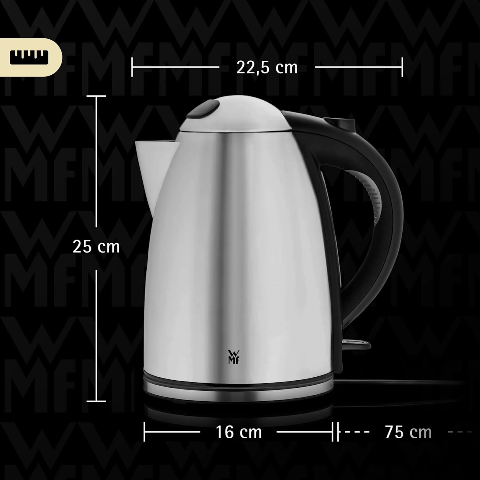 WMF Wasserkocher »Stelio« 1,7 l 2400 W Edelstahl