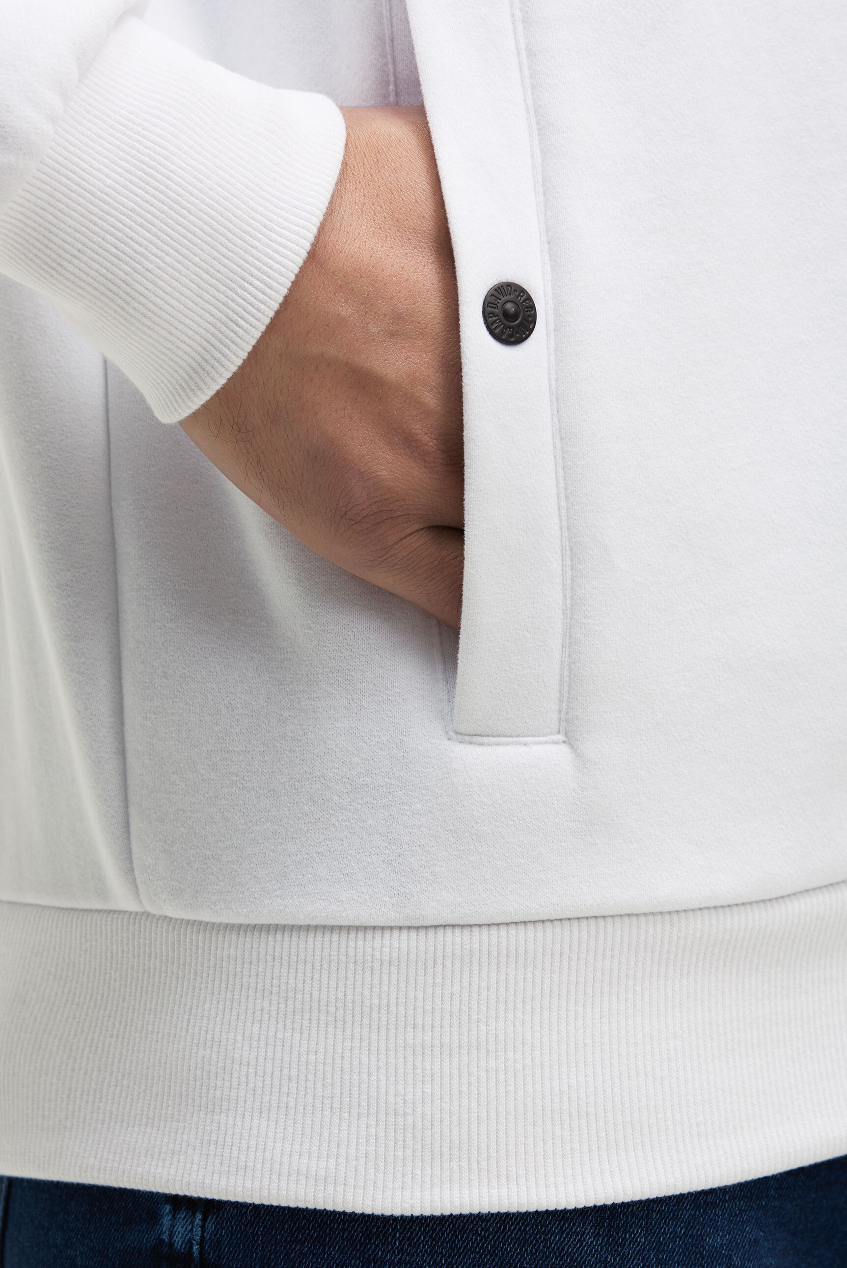 CAMP DAVID Kapuzensweatjacke Eingrifftaschen mit Druckknopfverschluss