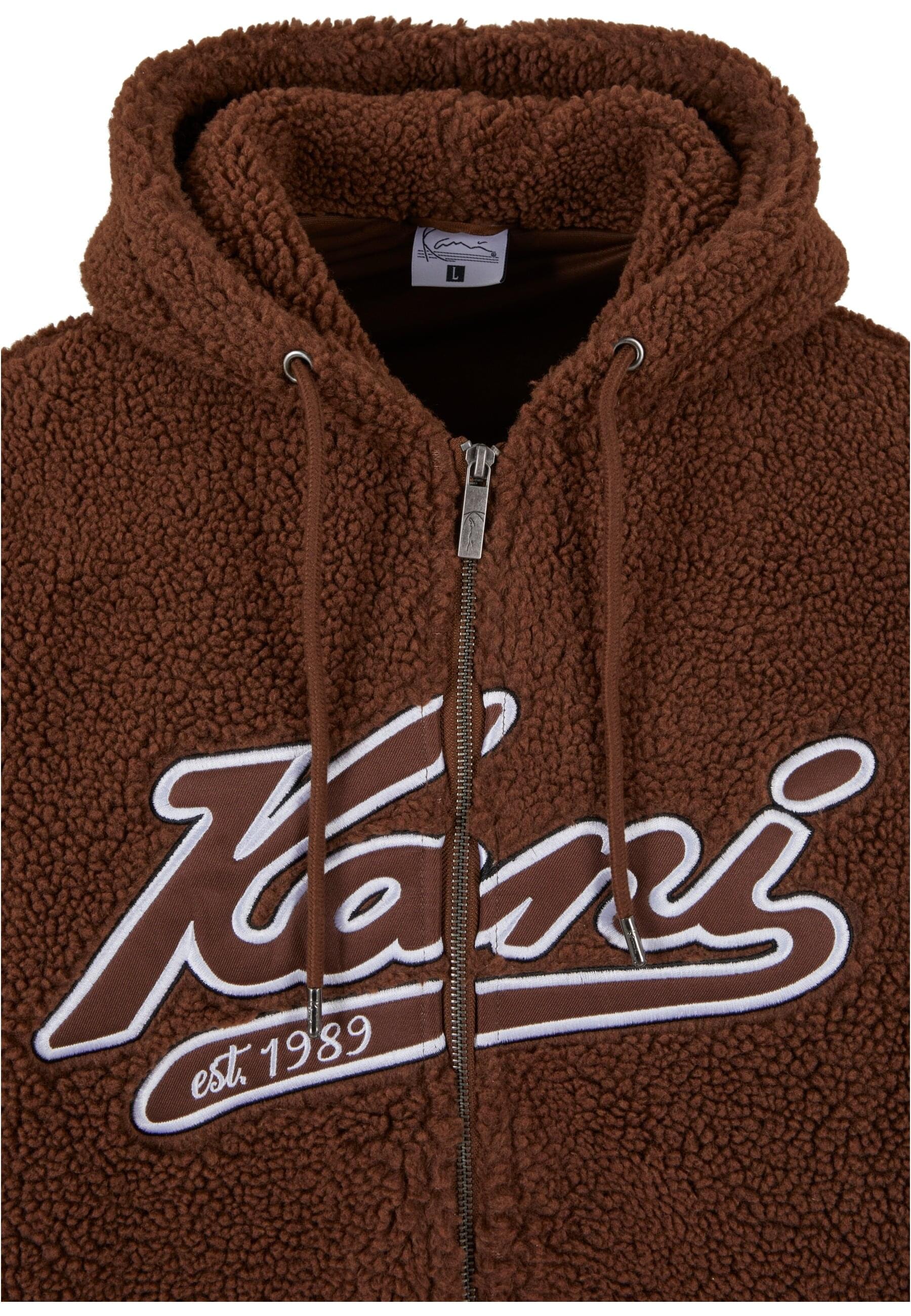 Karl Kani Longsleeve »Karl Kani Herren KM233-019-1 KK Varsity Teddy Full Zip Hoodie«, (1 tlg.)