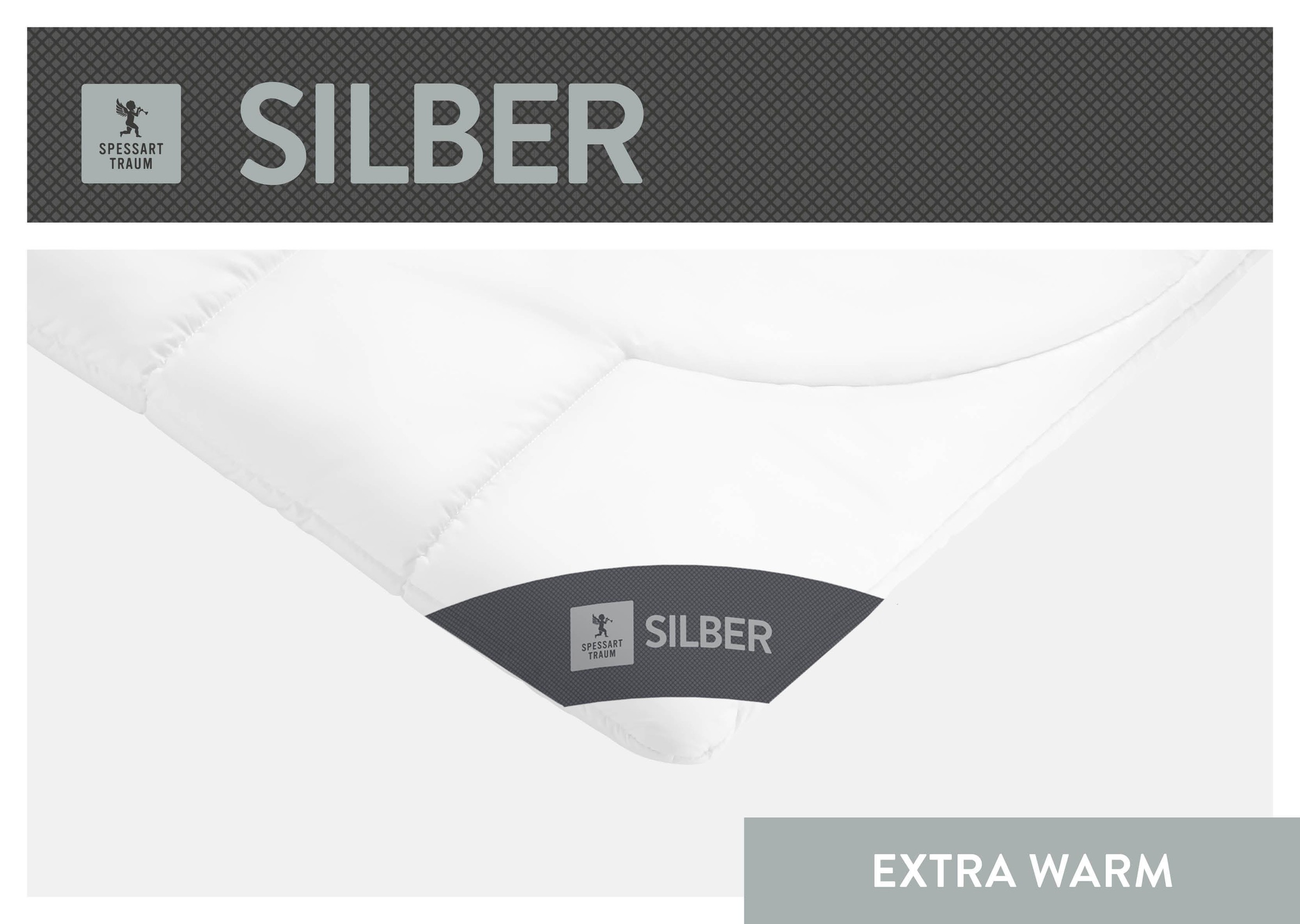 SPESSARTTRAUM Baumwollbettdecke "Silber" extrawarm 1 Stk. tlg. hergestellt günstig online kaufen