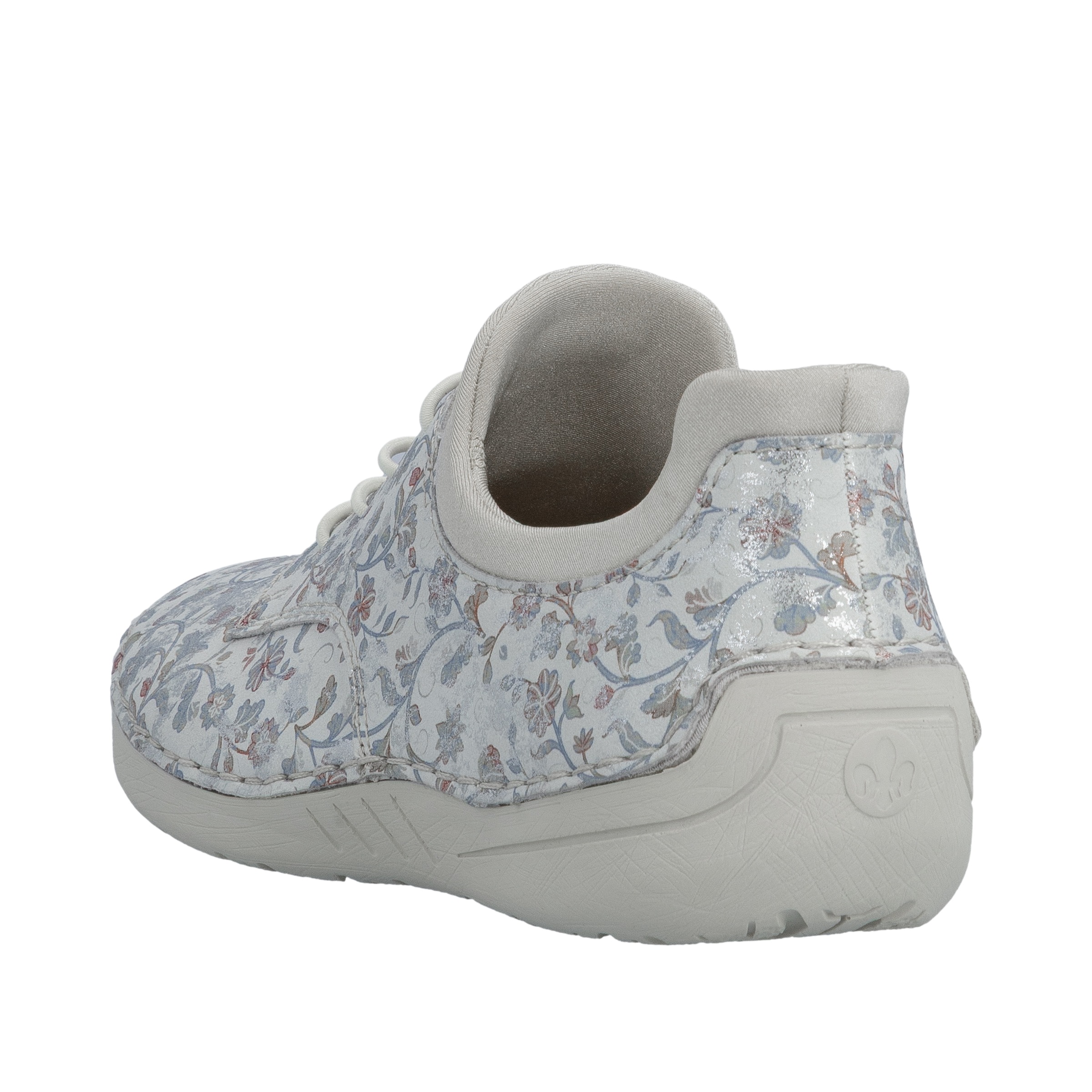 Thumbnail - Rieker Slip-On Sneaker Slipper, Halbschuh, Freizeitschuh mit floraler Musterung