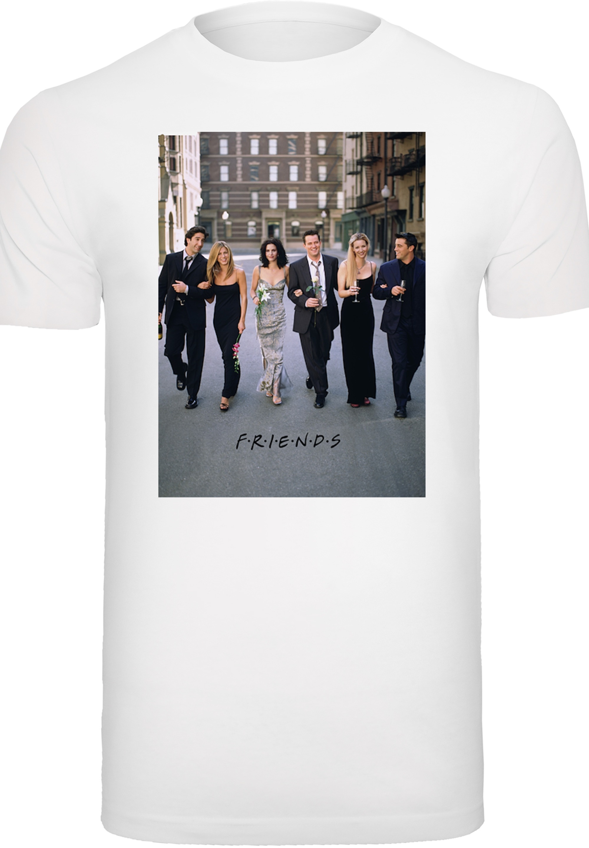 F4NT4STIC T-Shirt »FRIENDS TV Serie Flowers«, Herren,Premium Merch,Regular-Fit,Basic,Bedruckt