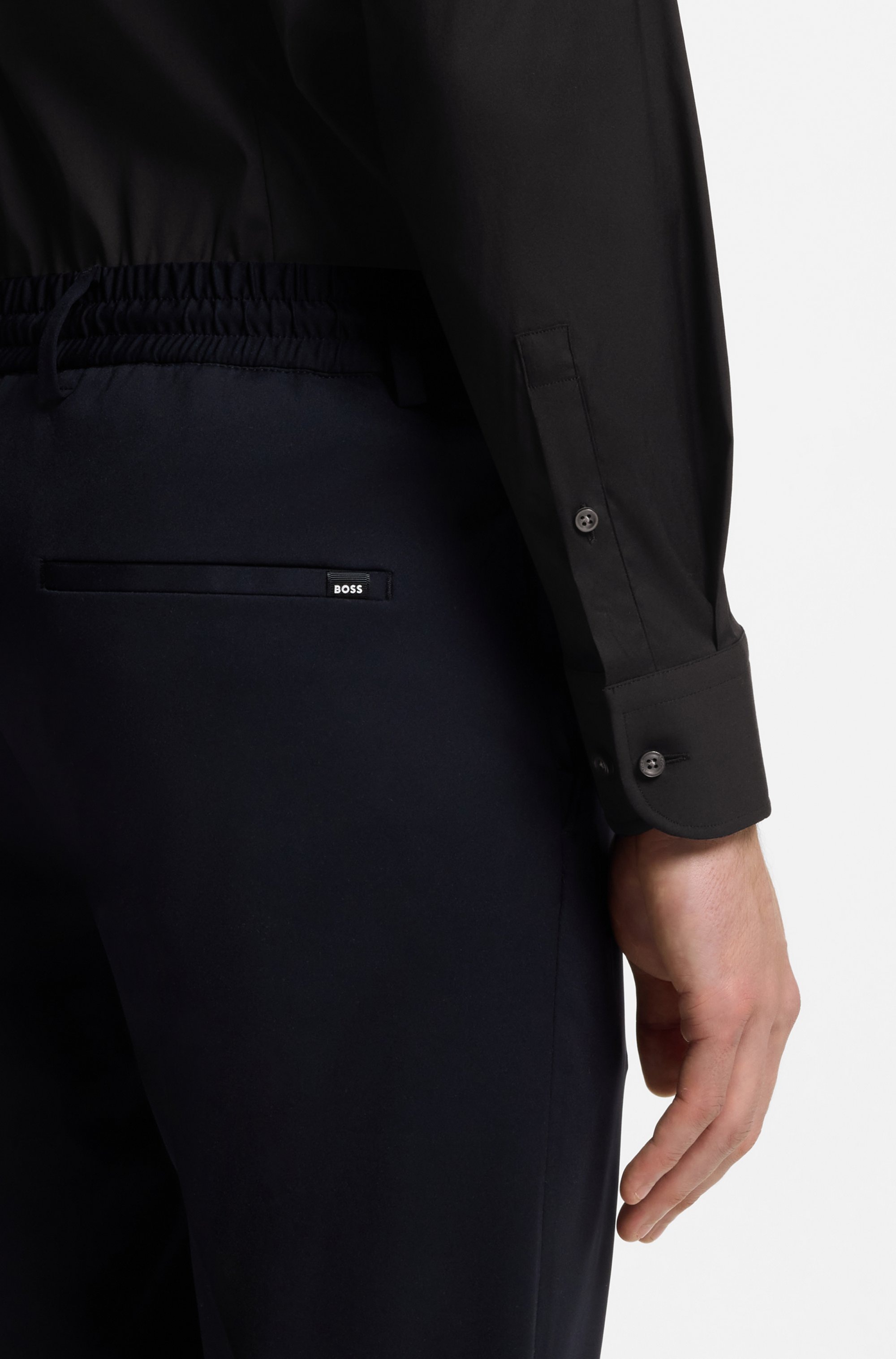 BOSS Businesshemd Slim-Fit, Stretch-Baumwollmix, bügelleicht