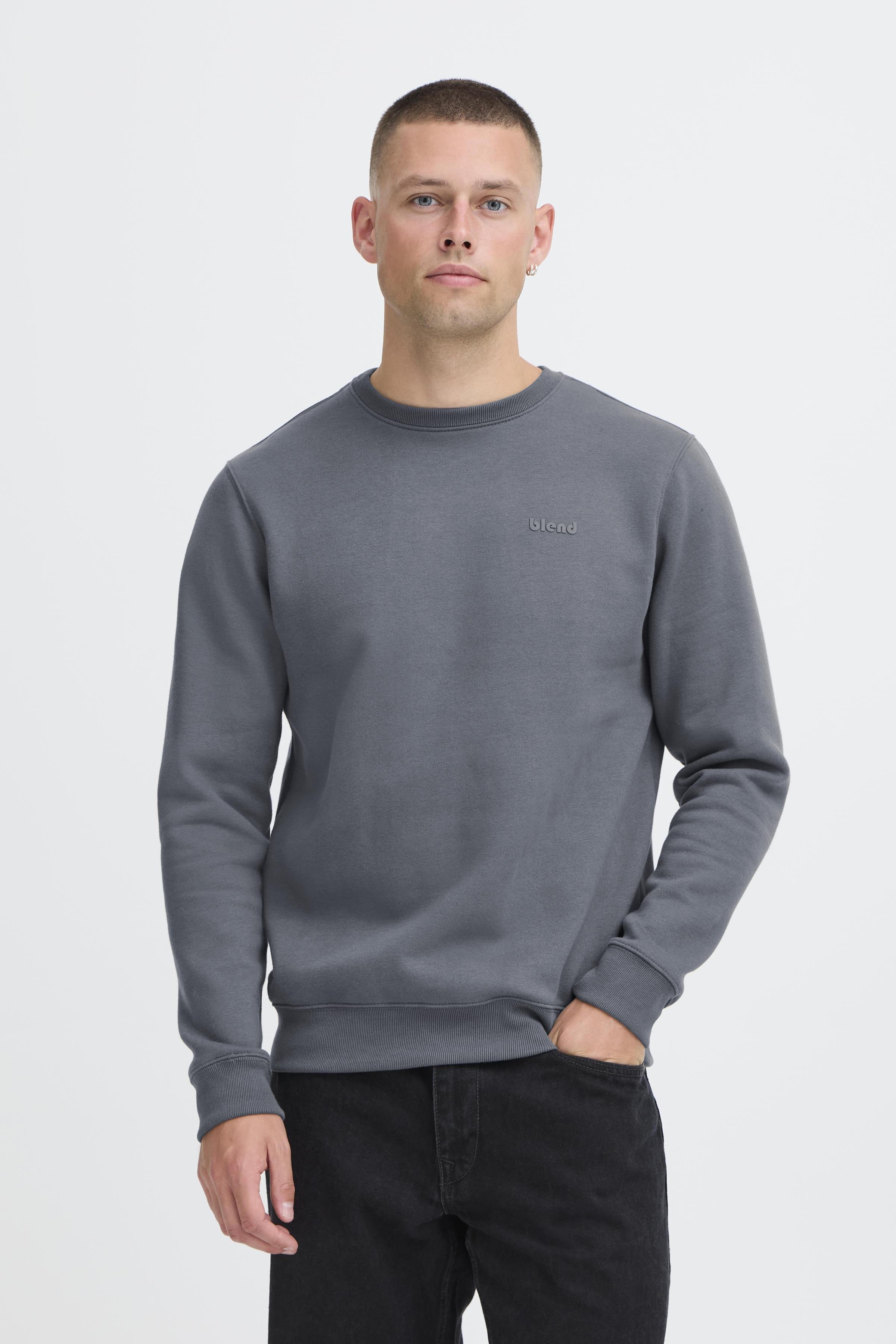 B. Blended Maglione Cardigan Uomo Con Cerniera, Modello Downton, In Misto Cotone E Poliestere, Comodo E Robusto, Girocollo
