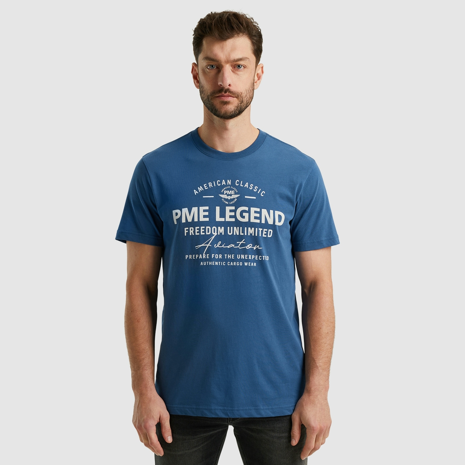 PME LEGEND T-Shirt »Short sleeve r-neck single jersey«, mit Frontprint