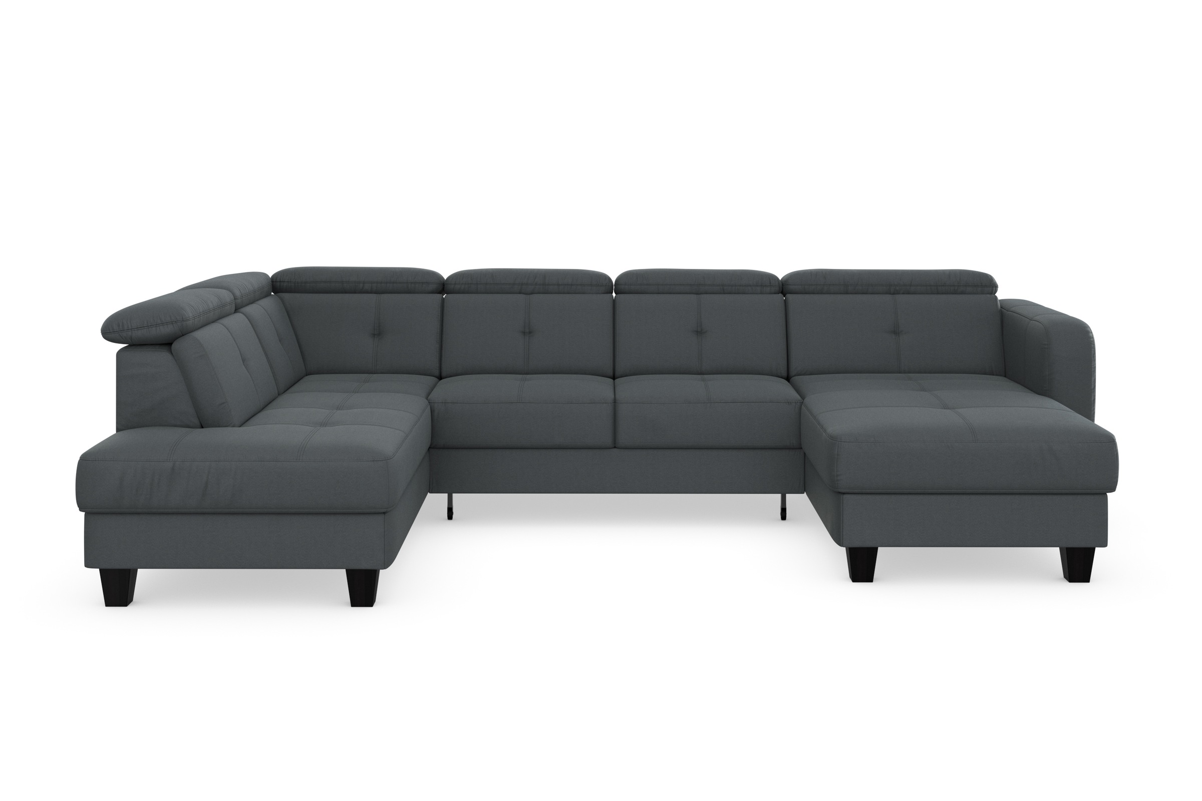 sit&more Wohnlandschaft "Belluci U-Form", Kopfteilverstellung und Federkern günstig online kaufen