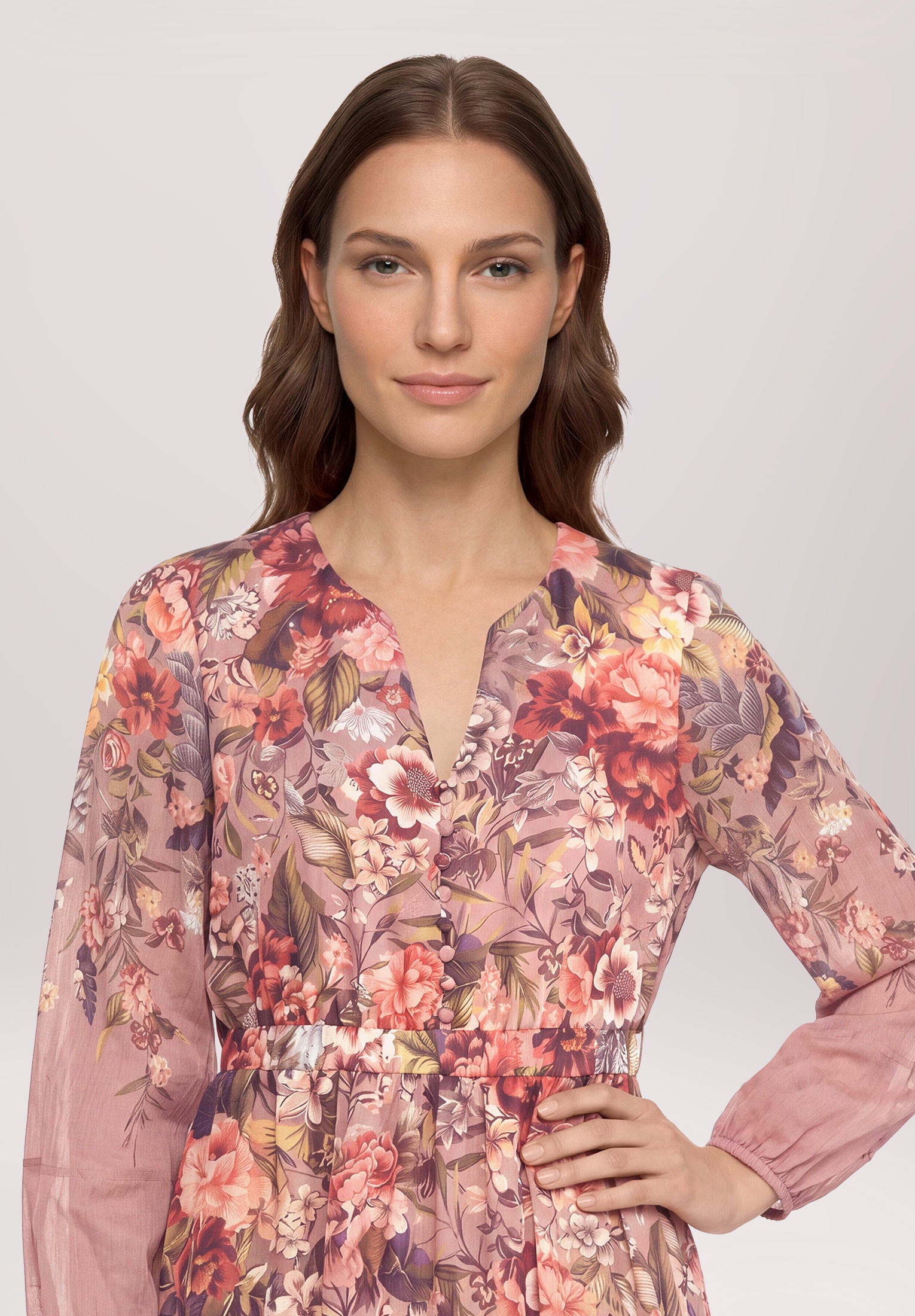 Vera Mont Midikleid »Damen mit Print« Nahttasche