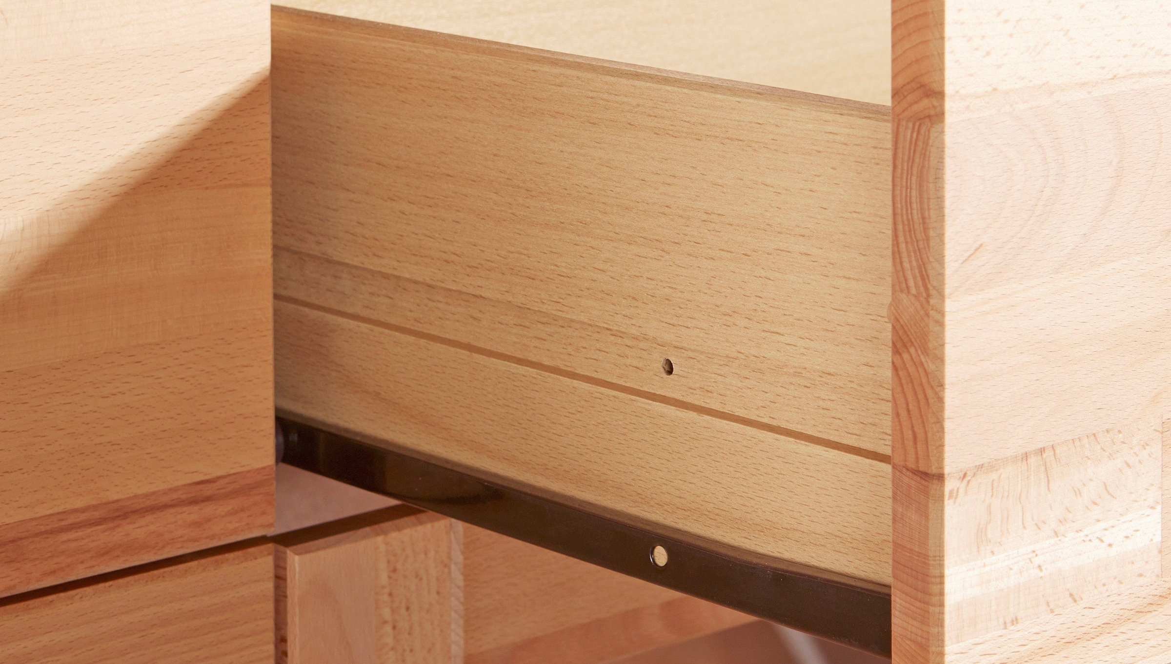 VOGL Möbelfabrik Highboard »Toronto«, opt. Glastüren, teilmassiv, Rahmenoptik, Made in Germany