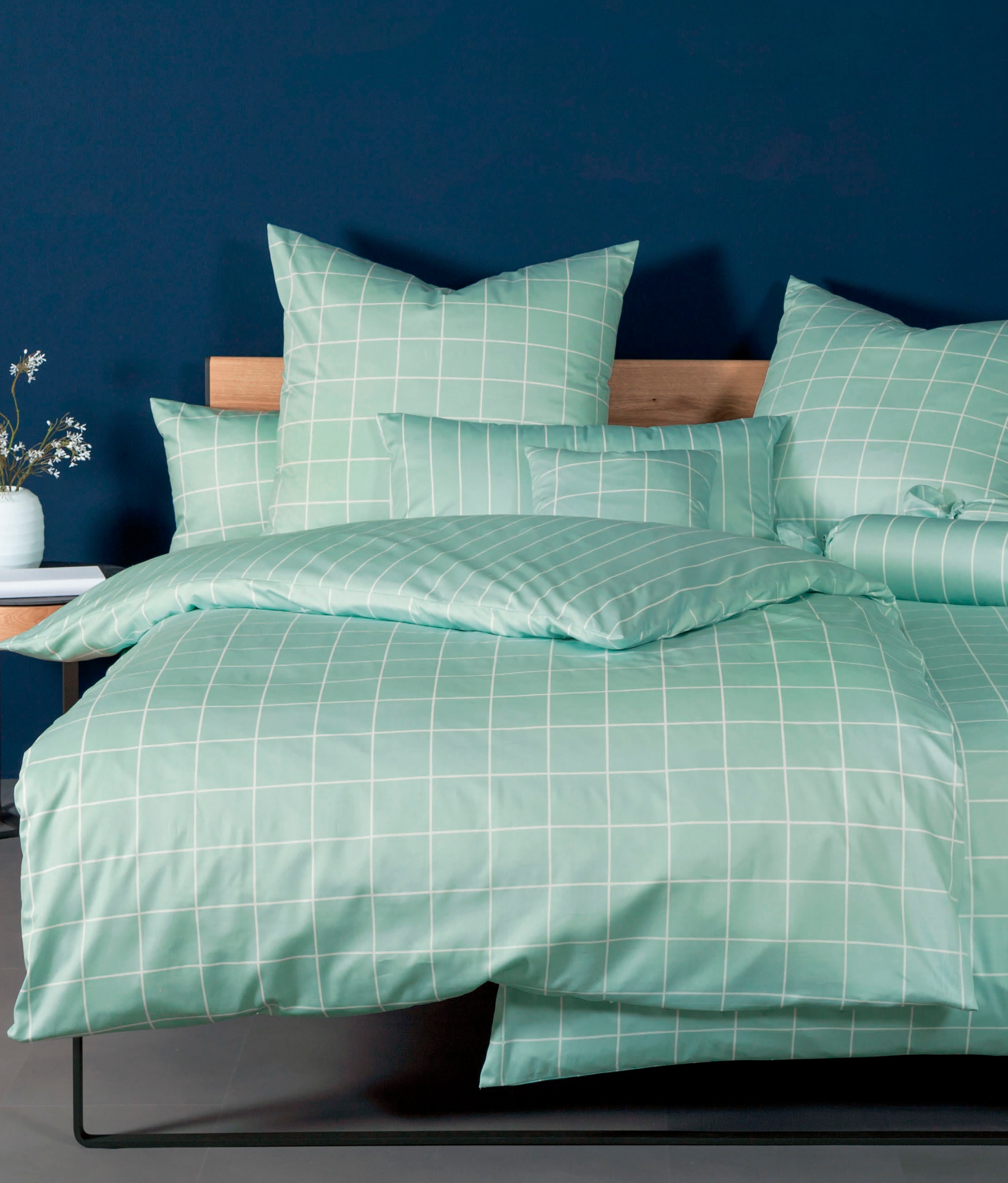 Janine Wendebettwäsche "modernclassic 39025" 2 Stk. mit Reißverschluss, 100 günstig online kaufen